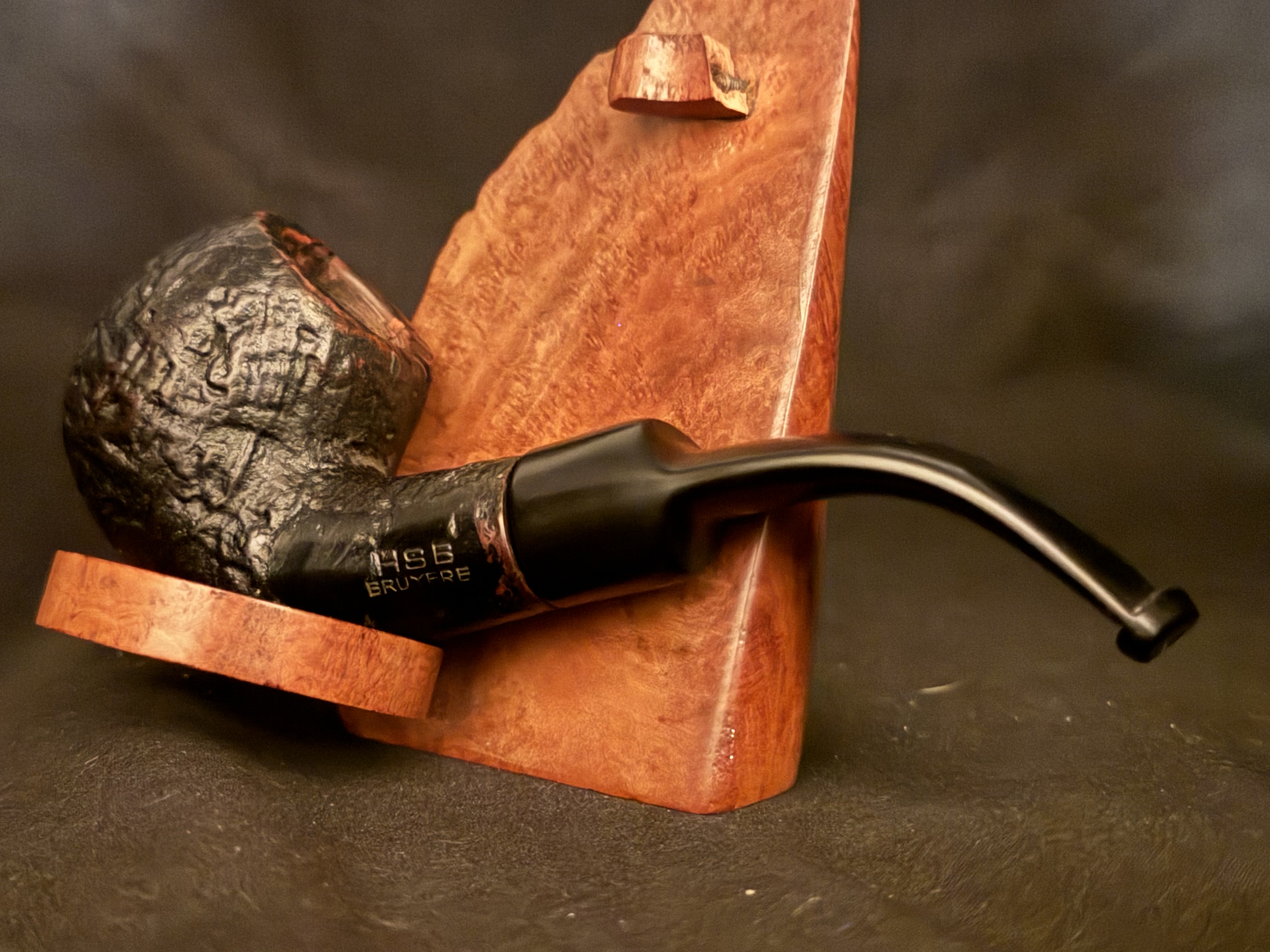 HSB Bruyere Smooth Pot Vulcanite Estate Pipe 8