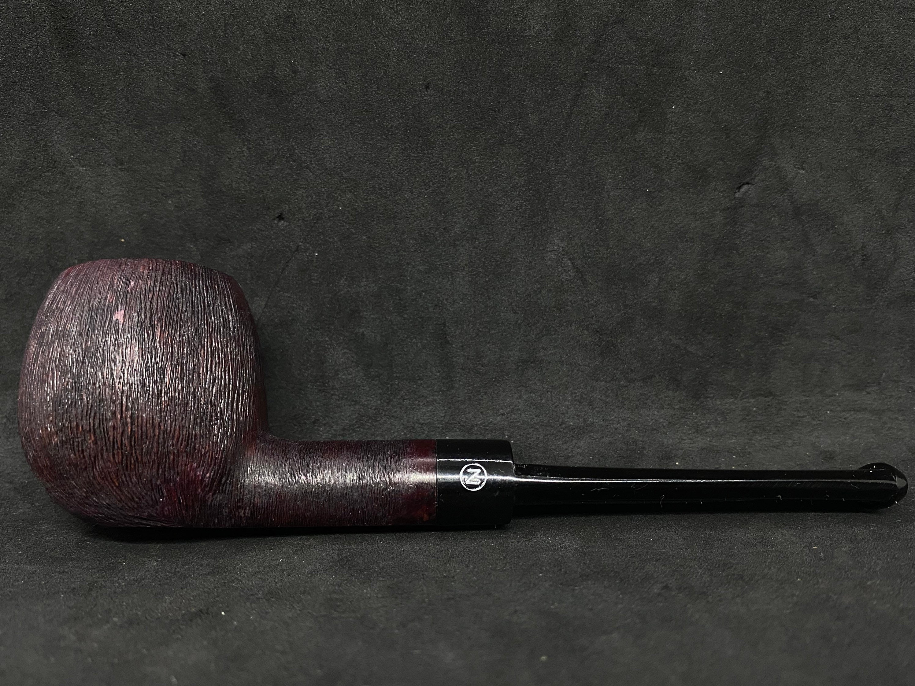 Italian Briar Zenith (83) Pipe: 1955 Unsmoked Brush Finish Billiard