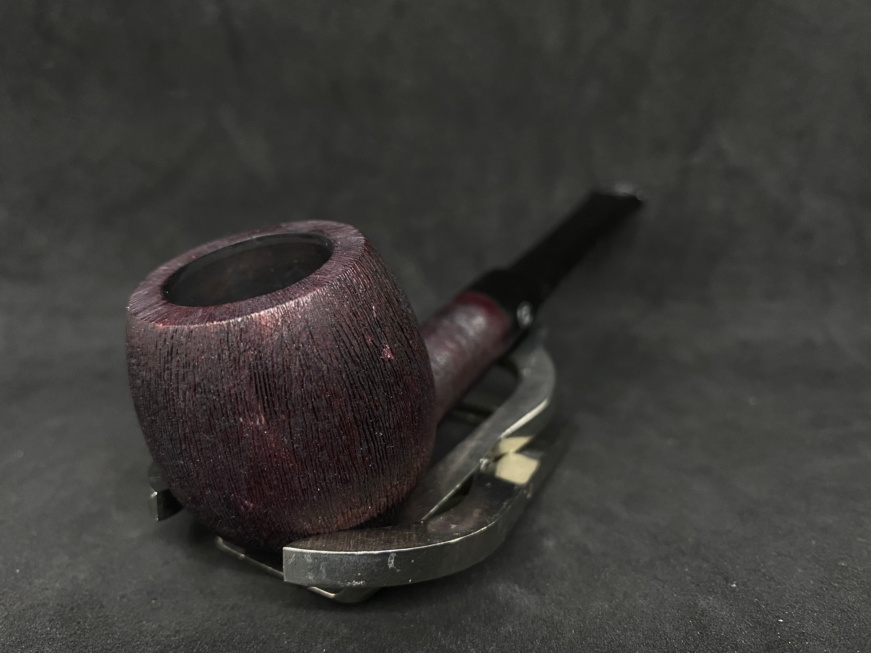 Italian Briar Zenith (83) Pipe: 1955 Unsmoked Brush Finish Billiard 6