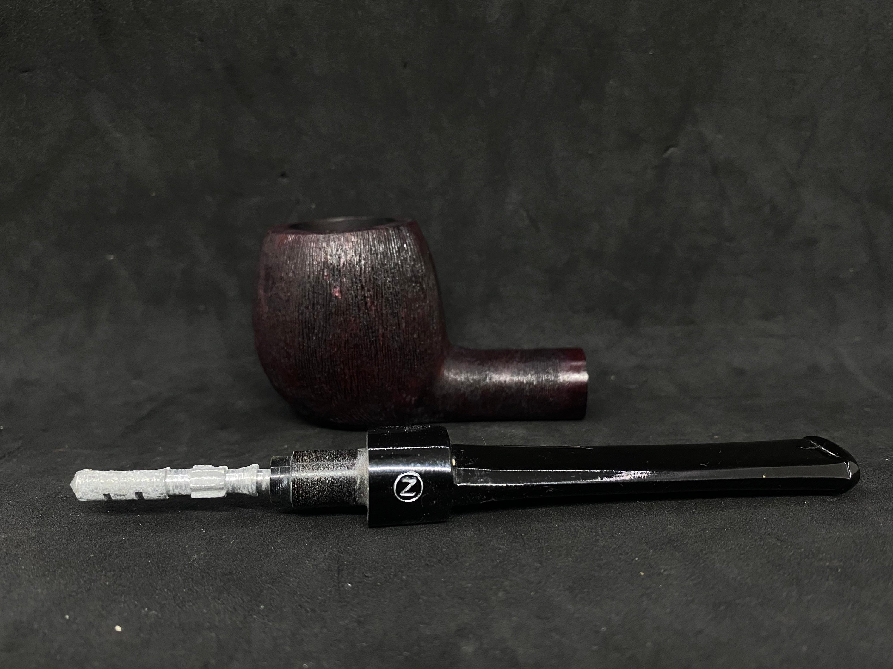 Italian Briar Zenith (83) Pipe: 1955 Unsmoked Brush Finish Billiard 7