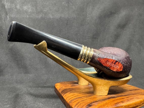Italian Estate CERTOCA Bent Sandblast Apple 9mm Tobacco Smoking Pipe.SKU-067 4