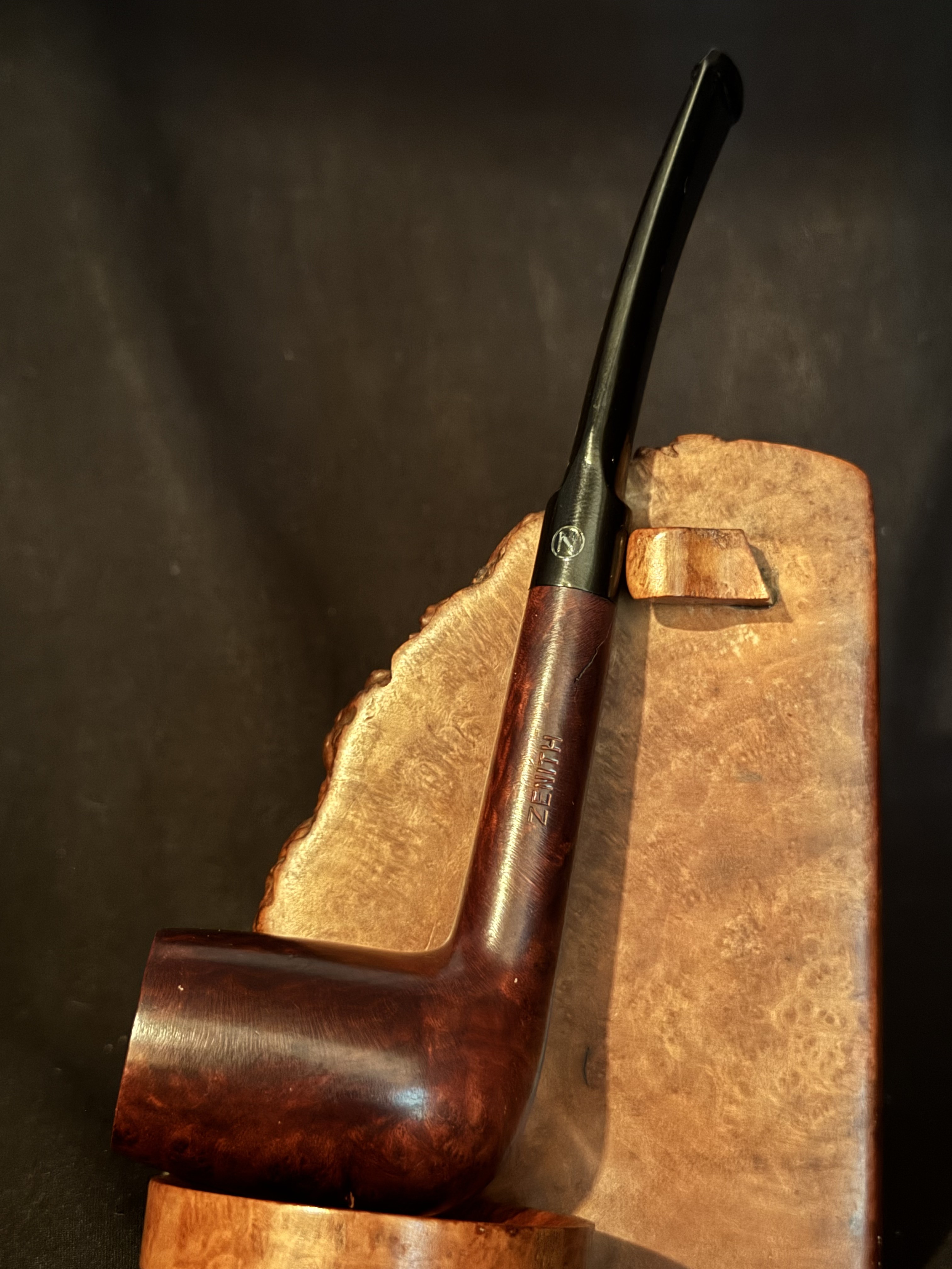 Italian Estate Zenith (84) Italian Briar Stock 1955 Smooth Straight Billiard Pipe