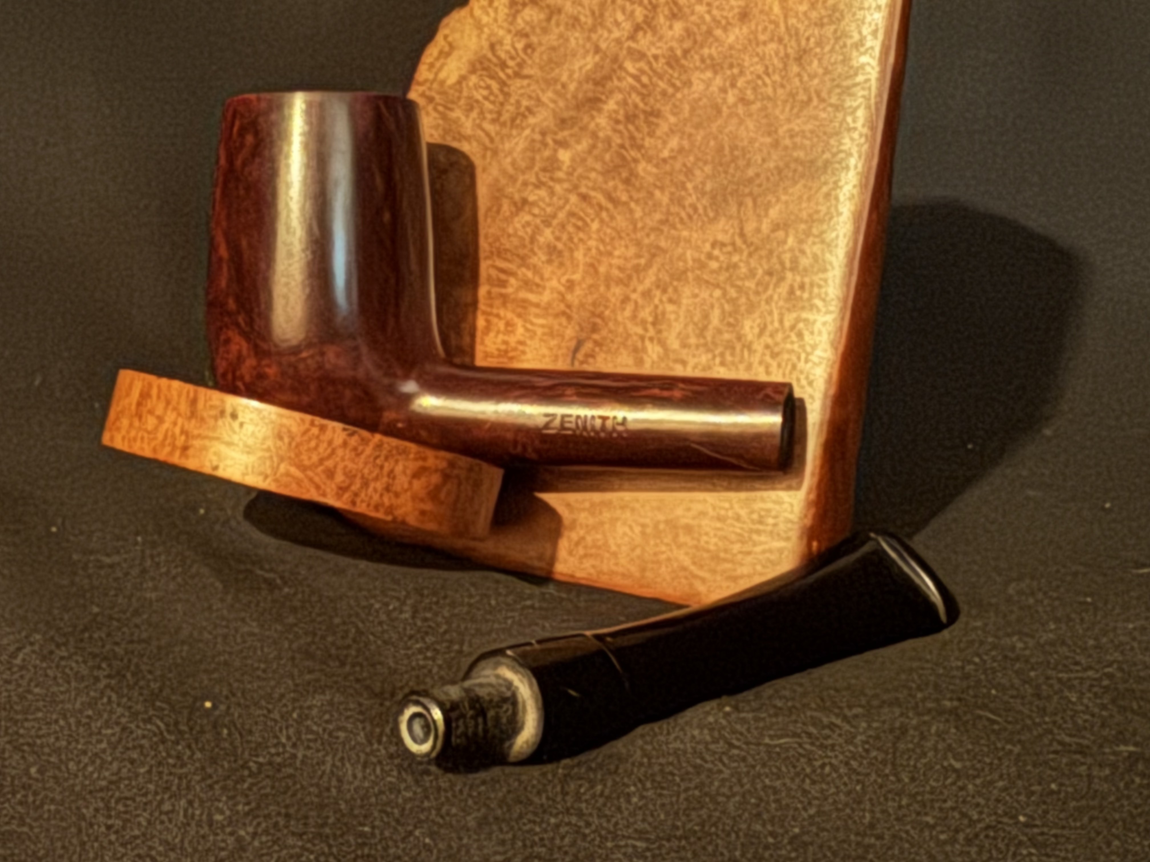 Italian Estate Zenith (84) Italian Briar Stock 1955 Smooth Straight Billiard Pipe 9