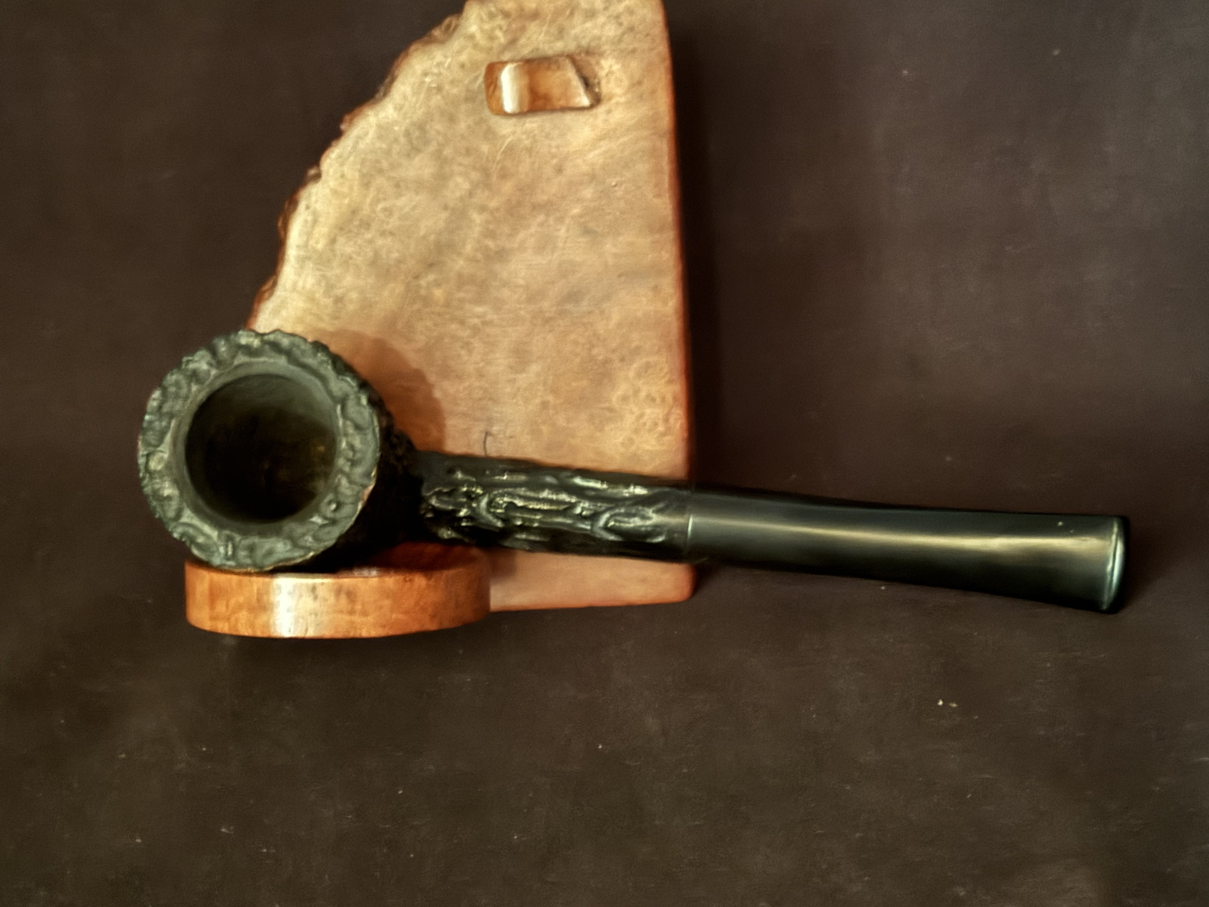 Kingsway Real Briar Italy Rusticated Straight Dublin Pipe - New Old Stock, Unsmoked Estate Pipe 5