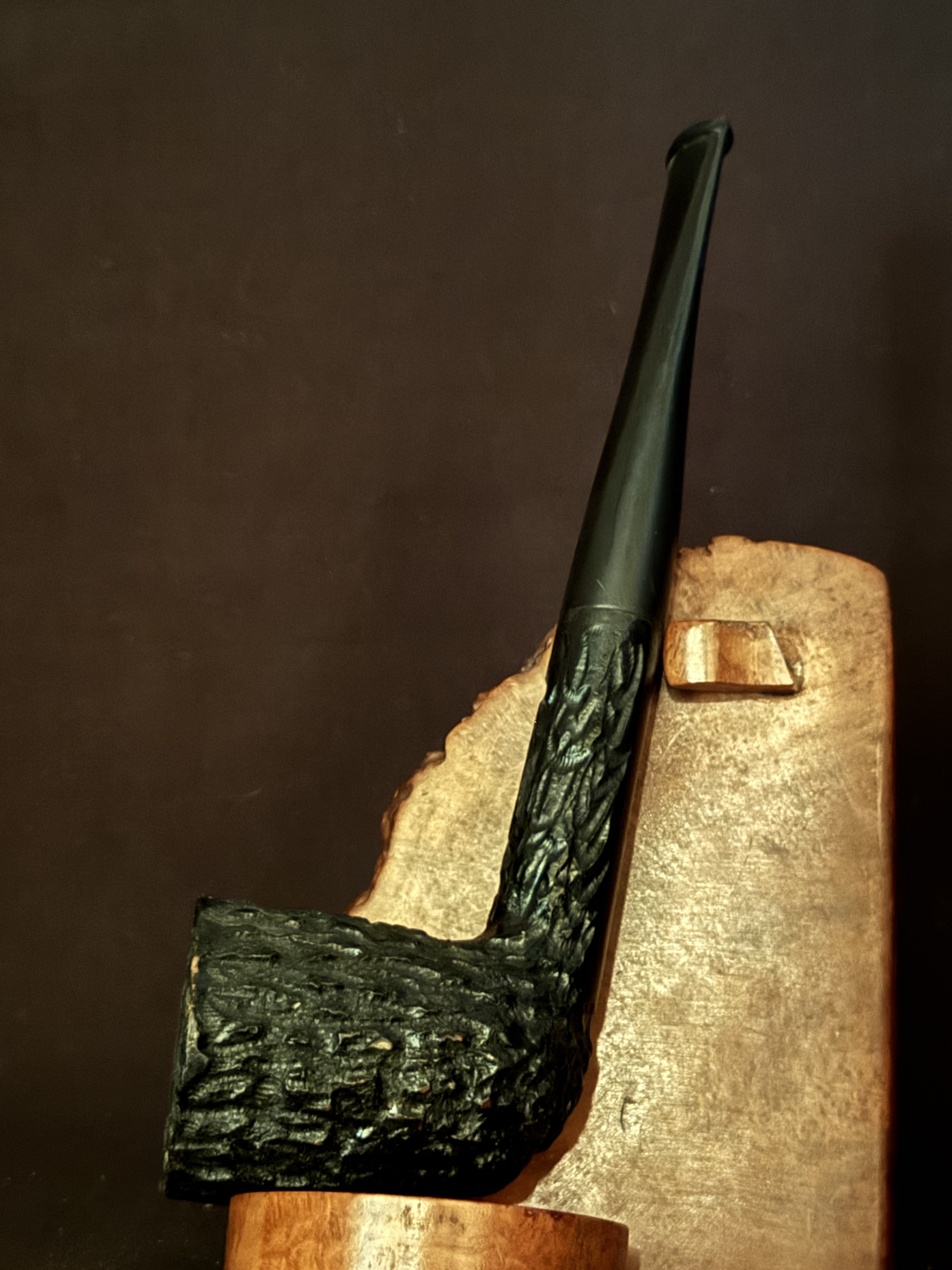 Kingsway Real Briar Italy Rusticated Straight Dublin Pipe - New Old Stock, Unsmoked Estate Pipe 2