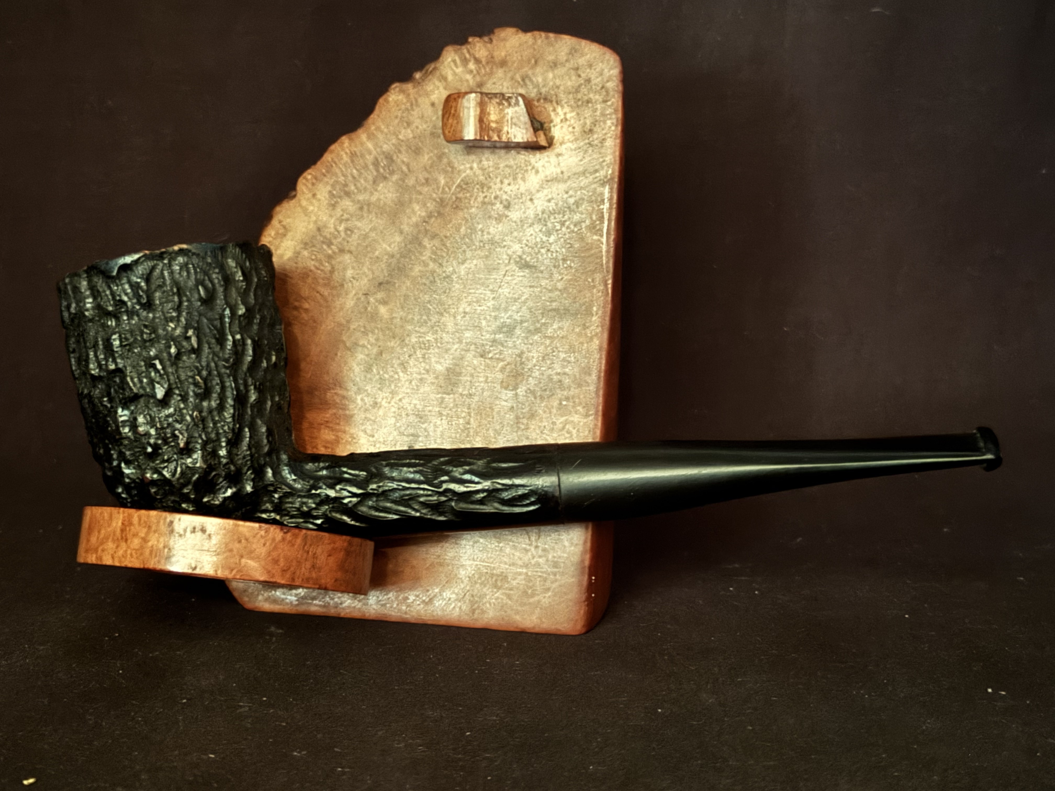 Kingsway Real Briar Italy Rusticated Straight Dublin Pipe - New Old Stock, Unsmoked Estate Pipe 9