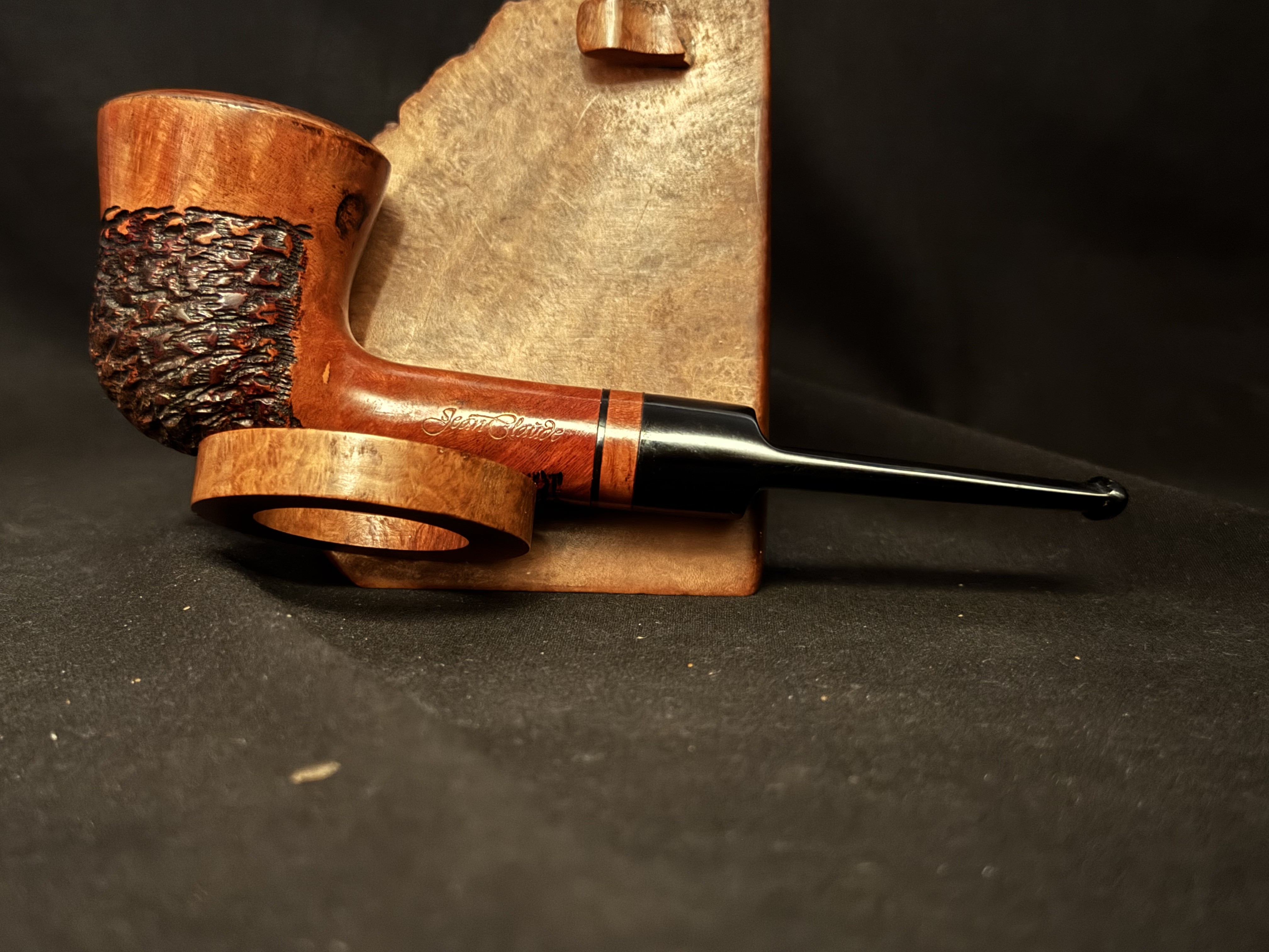 Jean Claude Smooth Sandblast Dublin Estate Pipe 9mm Filter Fishtail Stem 3