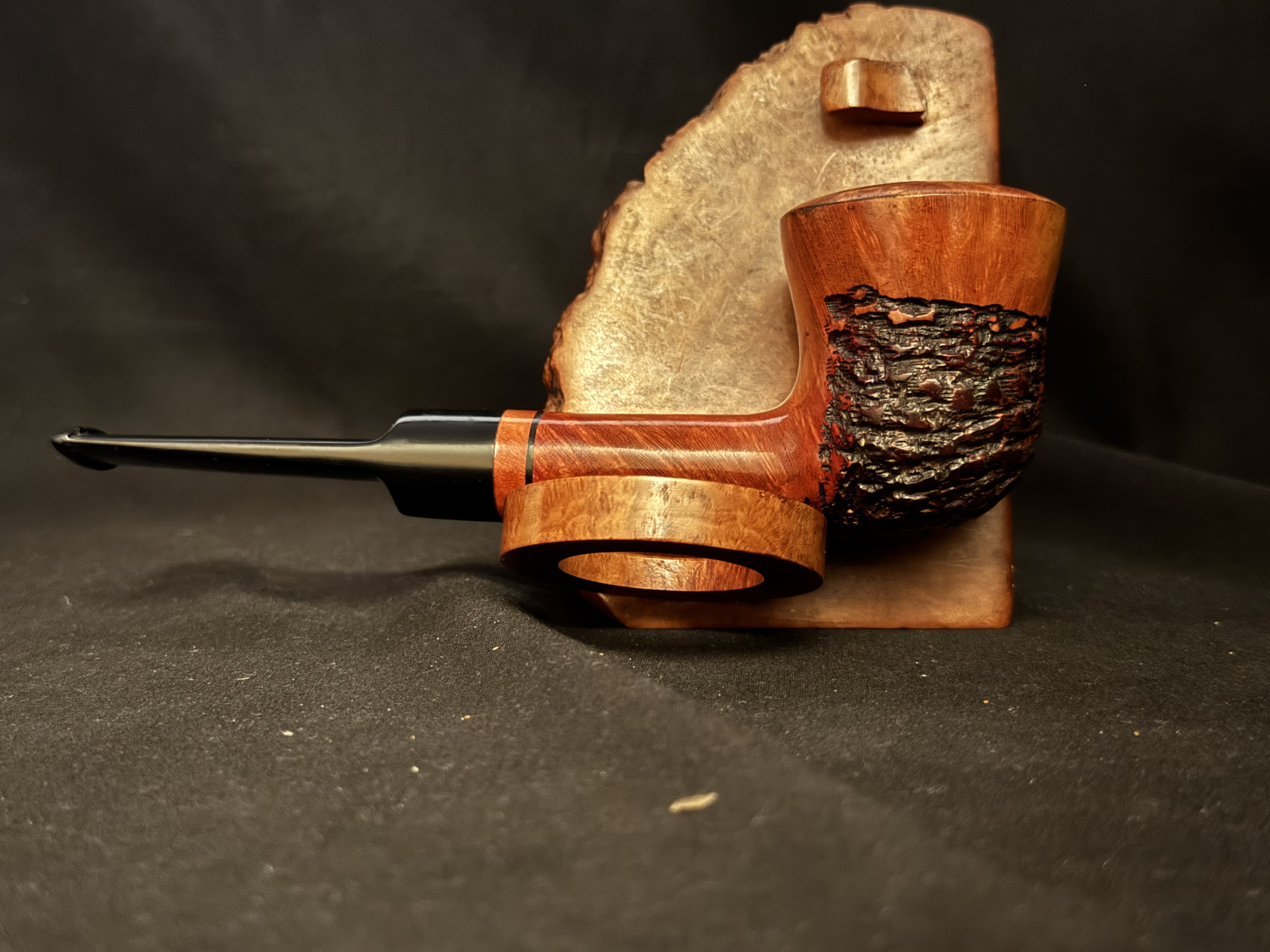 Jean Claude Smooth Sandblast Dublin Estate Pipe 9mm Filter Fishtail Stem 4