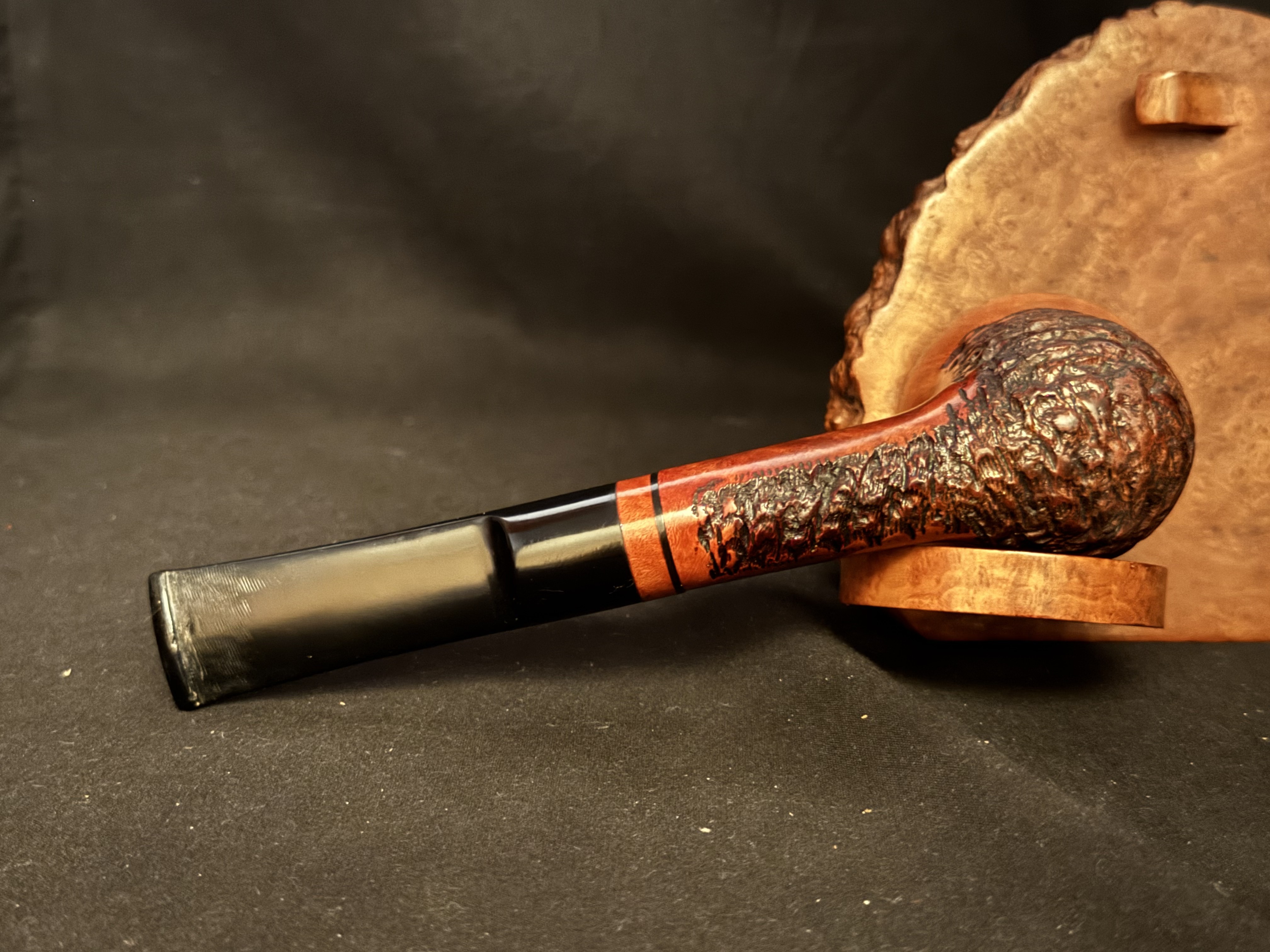 Jean Claude Smooth Sandblast Dublin Estate Pipe 9mm Filter Fishtail Stem 6