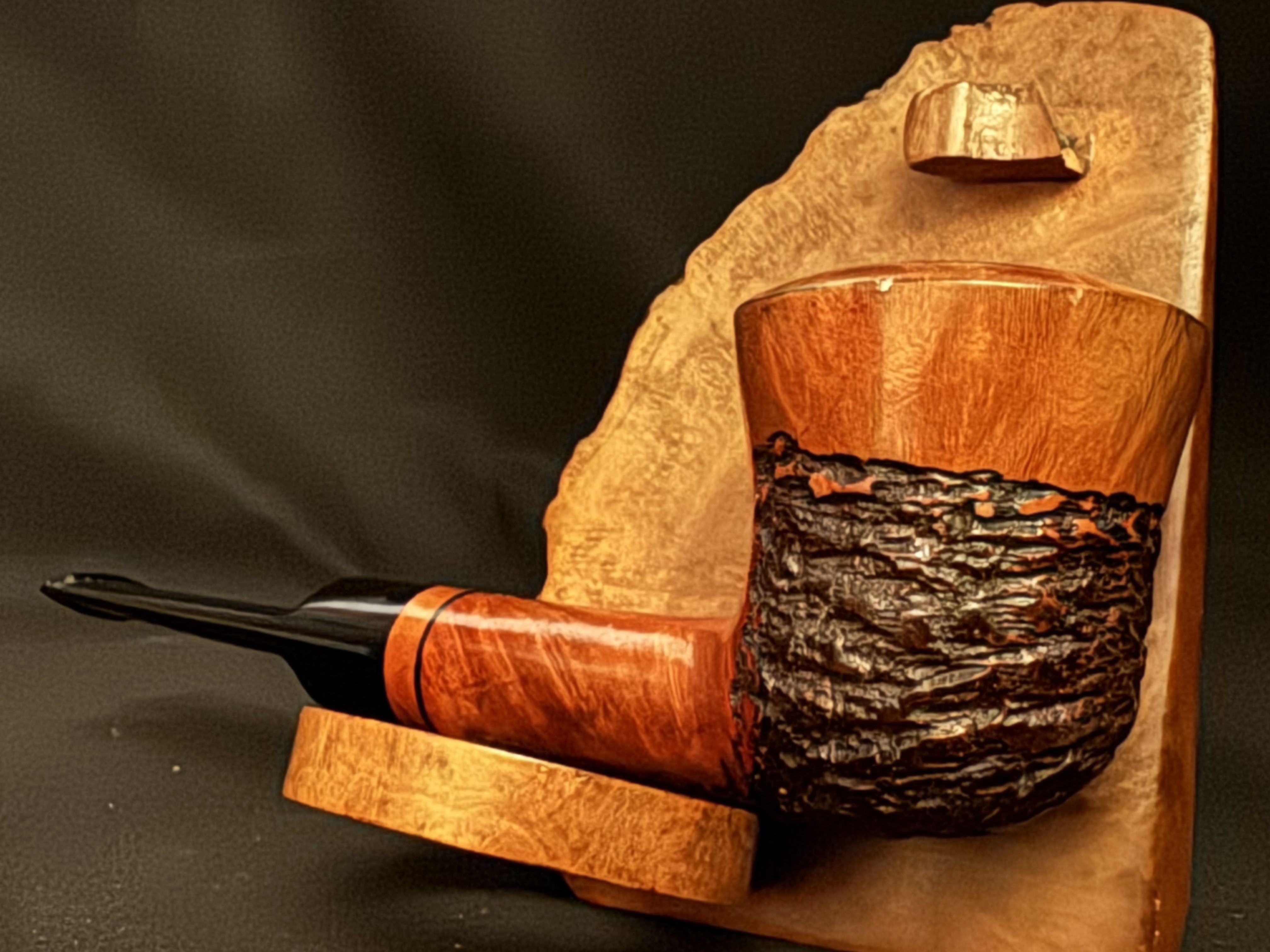 Jean Claude Smooth Sandblast Dublin Estate Pipe 9mm Filter Fishtail Stem 7