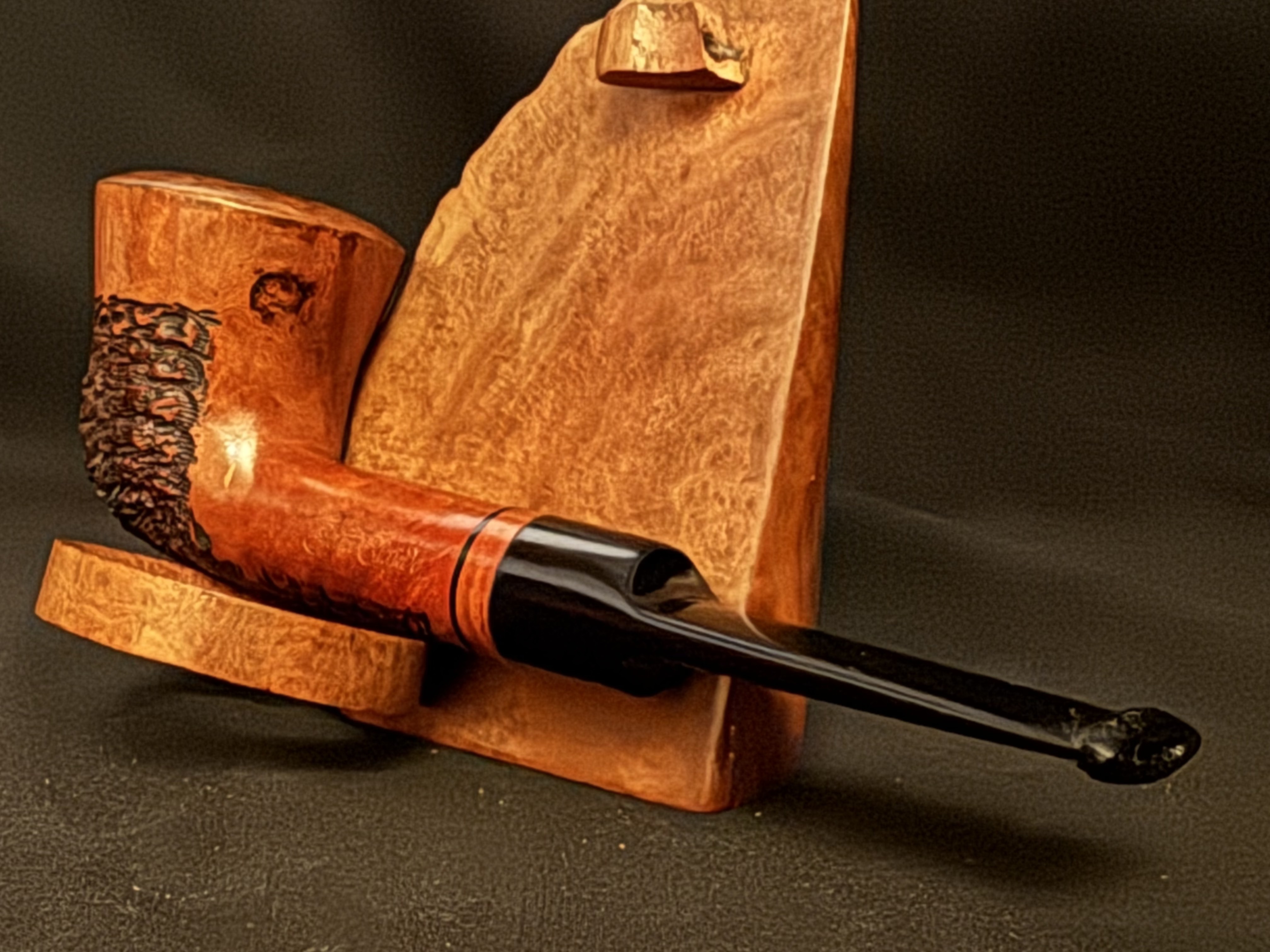 Jean Claude Smooth Sandblast Dublin Estate Pipe 9mm Filter Fishtail Stem 8