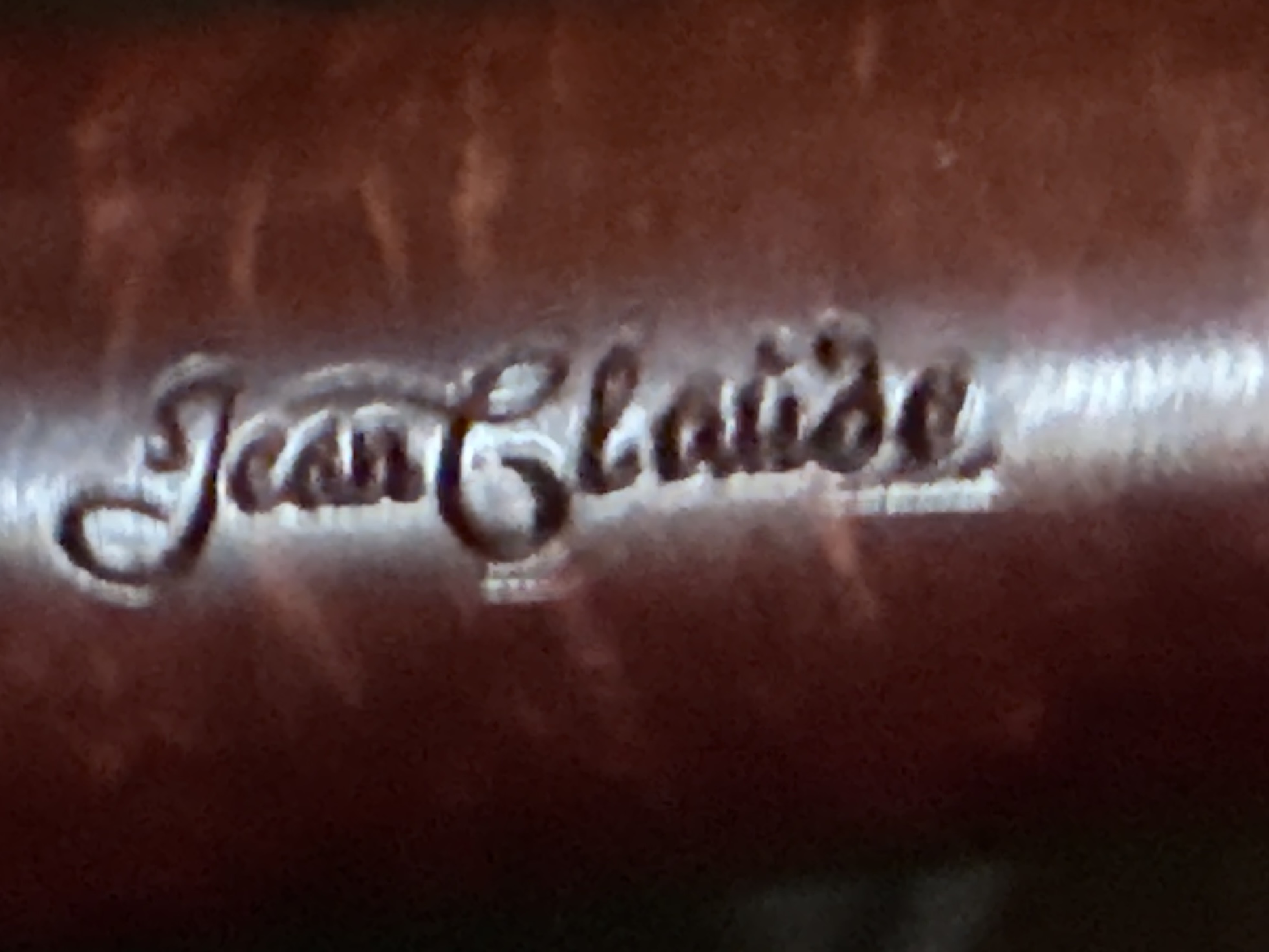 Jean Claude 3 Unsmoked Smooth Horn Pipe - Amber Acrylic Stem, 9mm 14