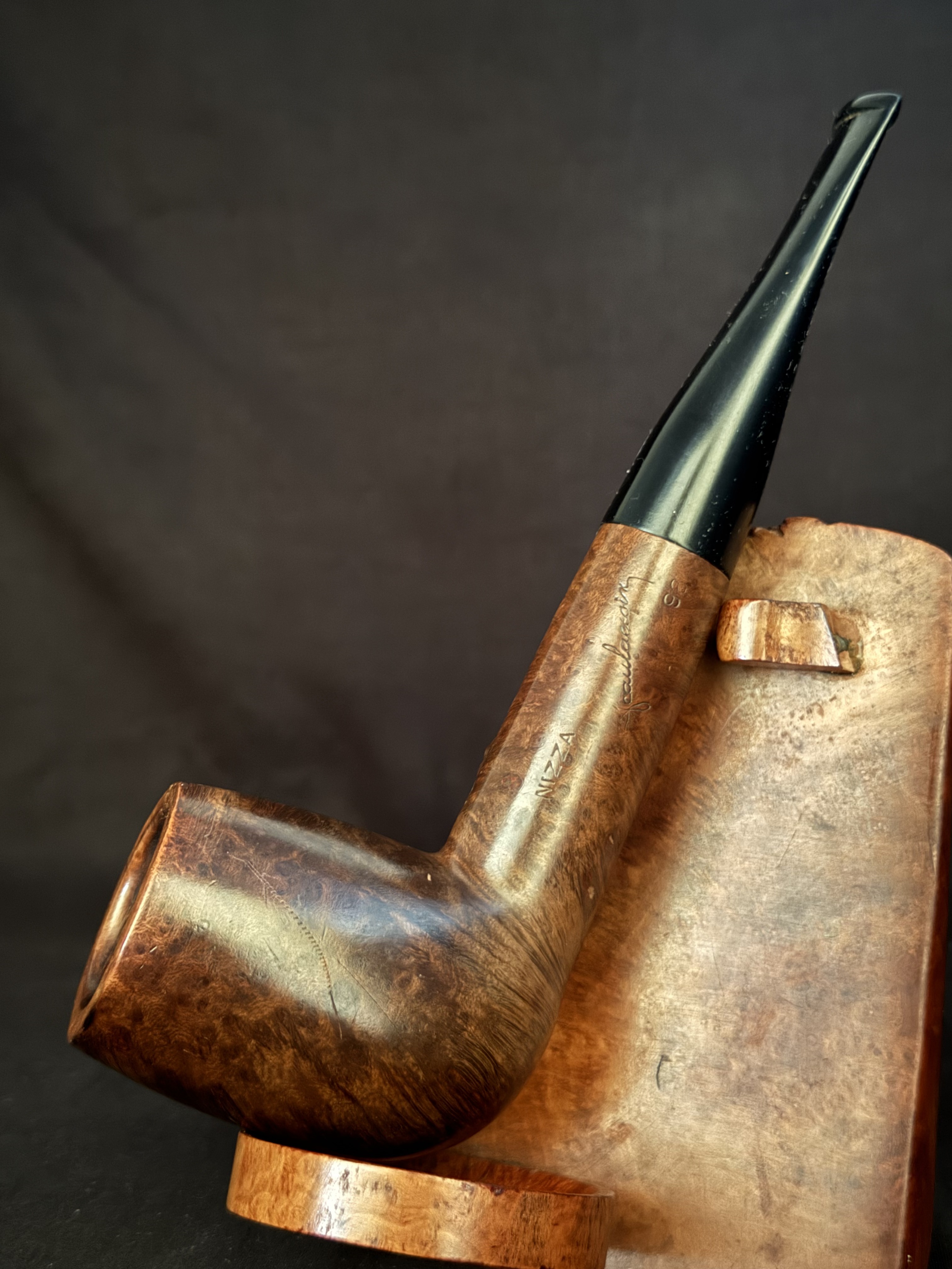 Jean Lacroix Nizza 98 Large Smooth Billiard Pipe - No Filter
