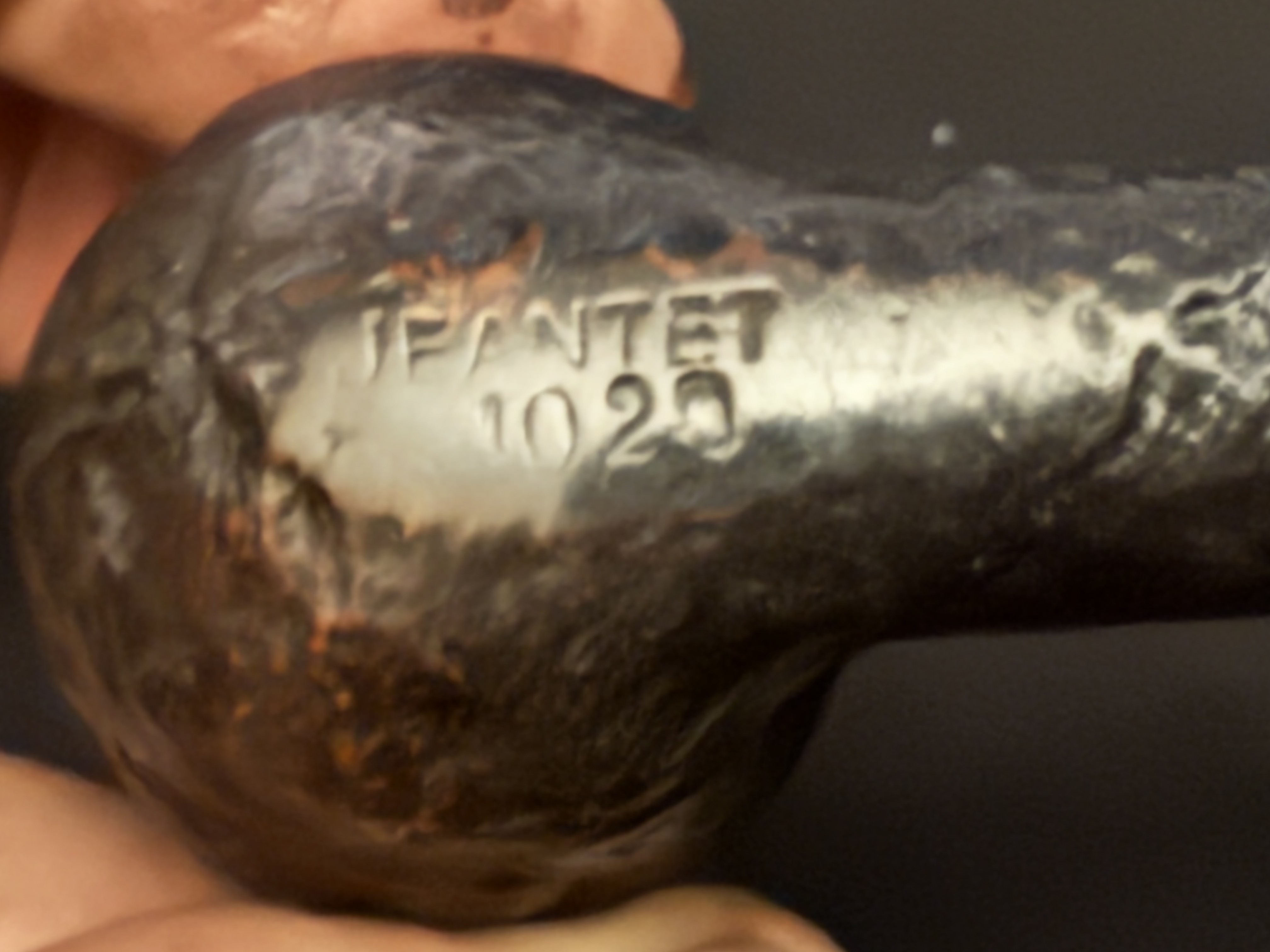 Jeantet French Chimney Sandblasted Bent Fishtail Estate Pipe 1020 10
