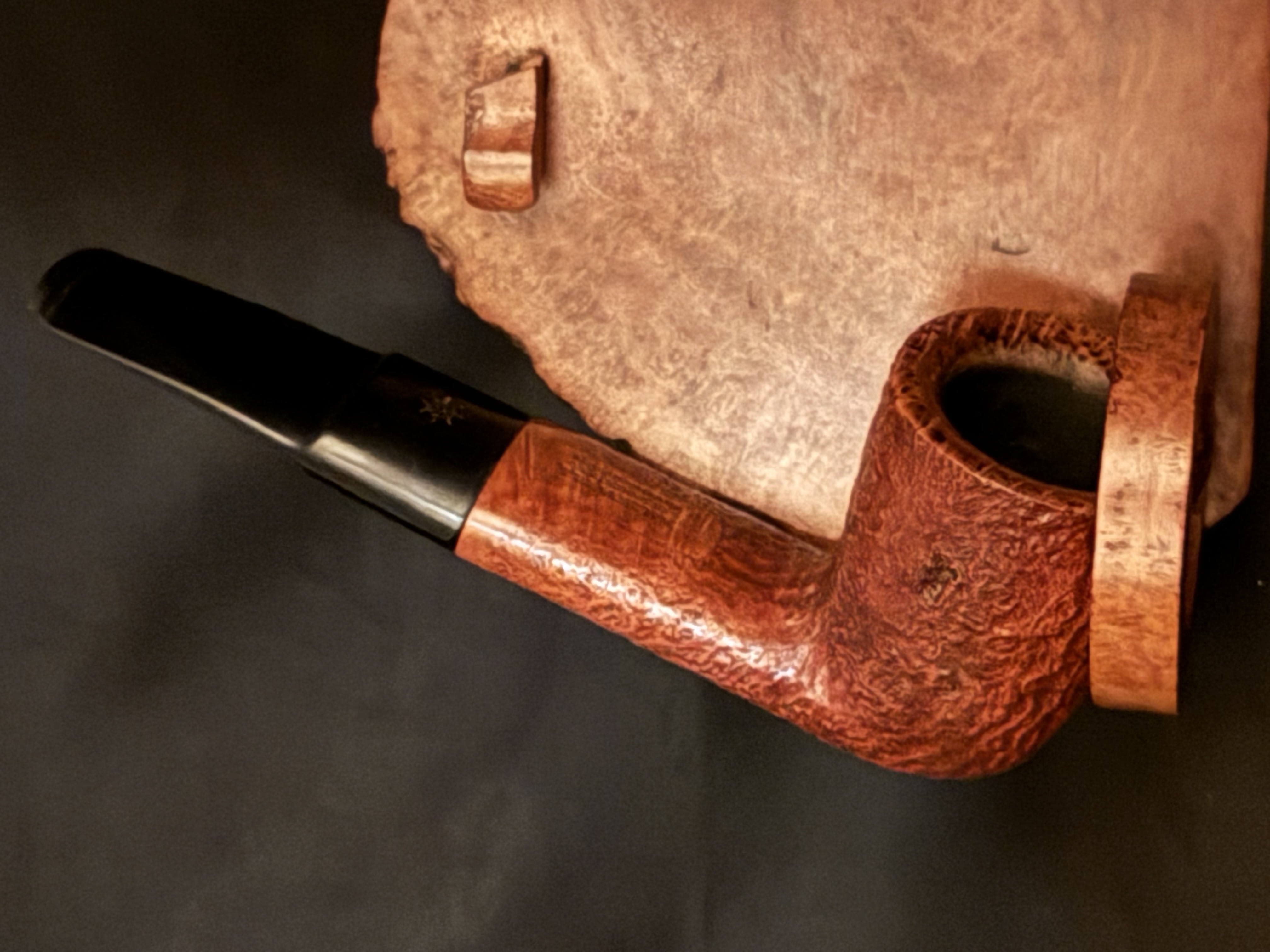 Kriswill Bernadotte Handmade Denmark Sandblast Straight Dublin Pot Vulcanite Fishtail Mouthpiece Estate Pipe 2