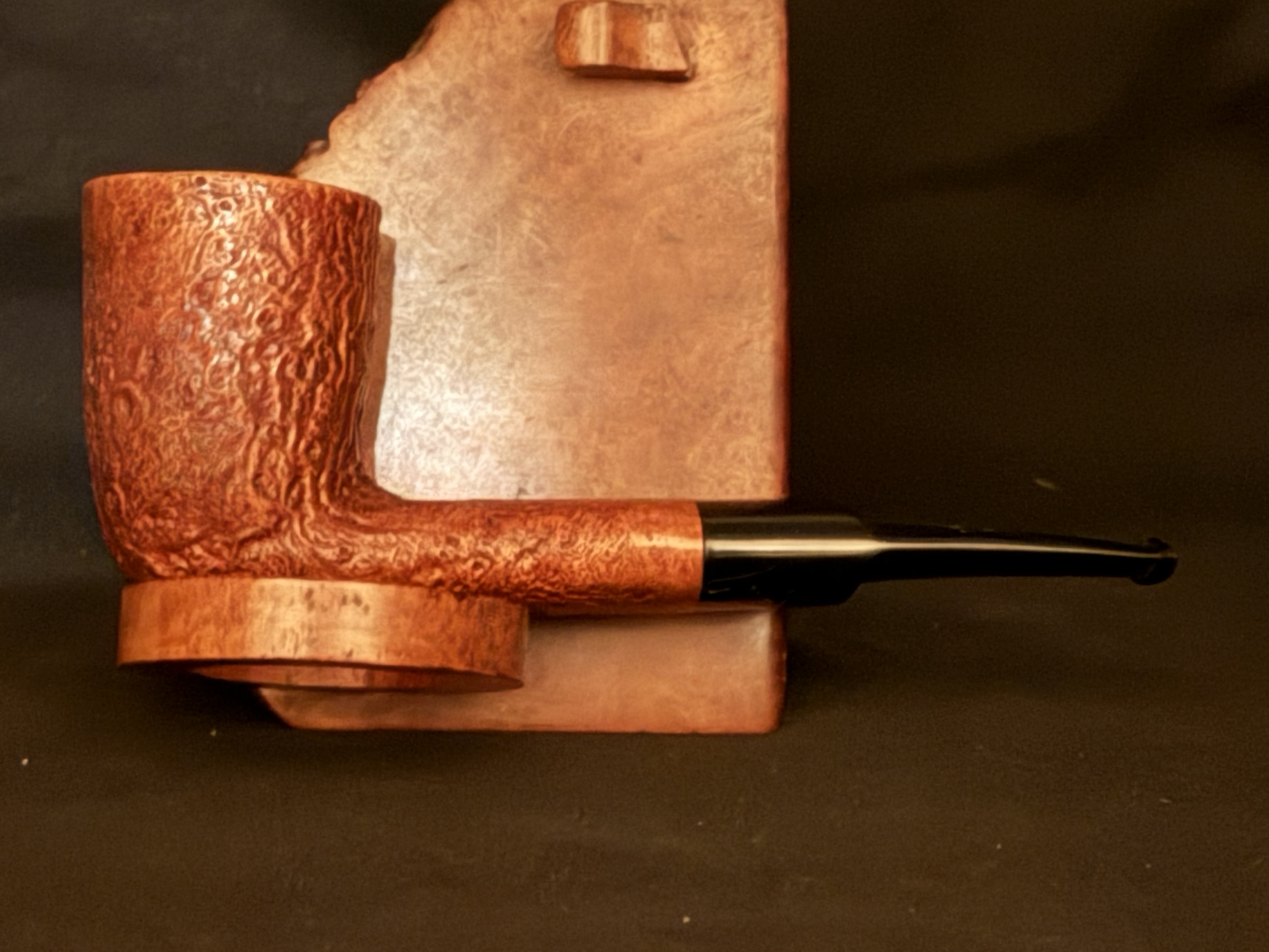 Kriswill Bernadotte Handmade Denmark Sandblast Straight Dublin Pot Vulcanite Fishtail Mouthpiece Estate Pipe 3