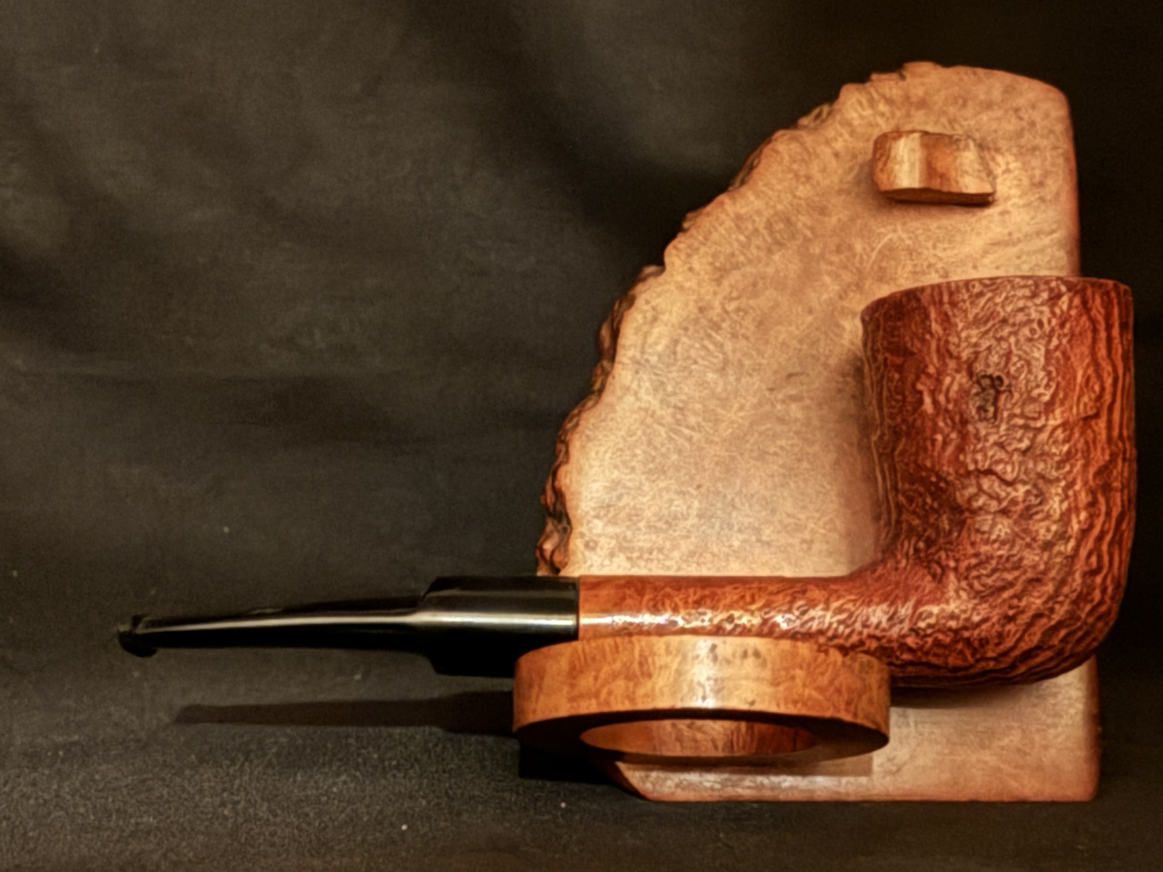 Kriswill Bernadotte Handmade Denmark Sandblast Straight Dublin Pot Vulcanite Fishtail Mouthpiece Estate Pipe 4