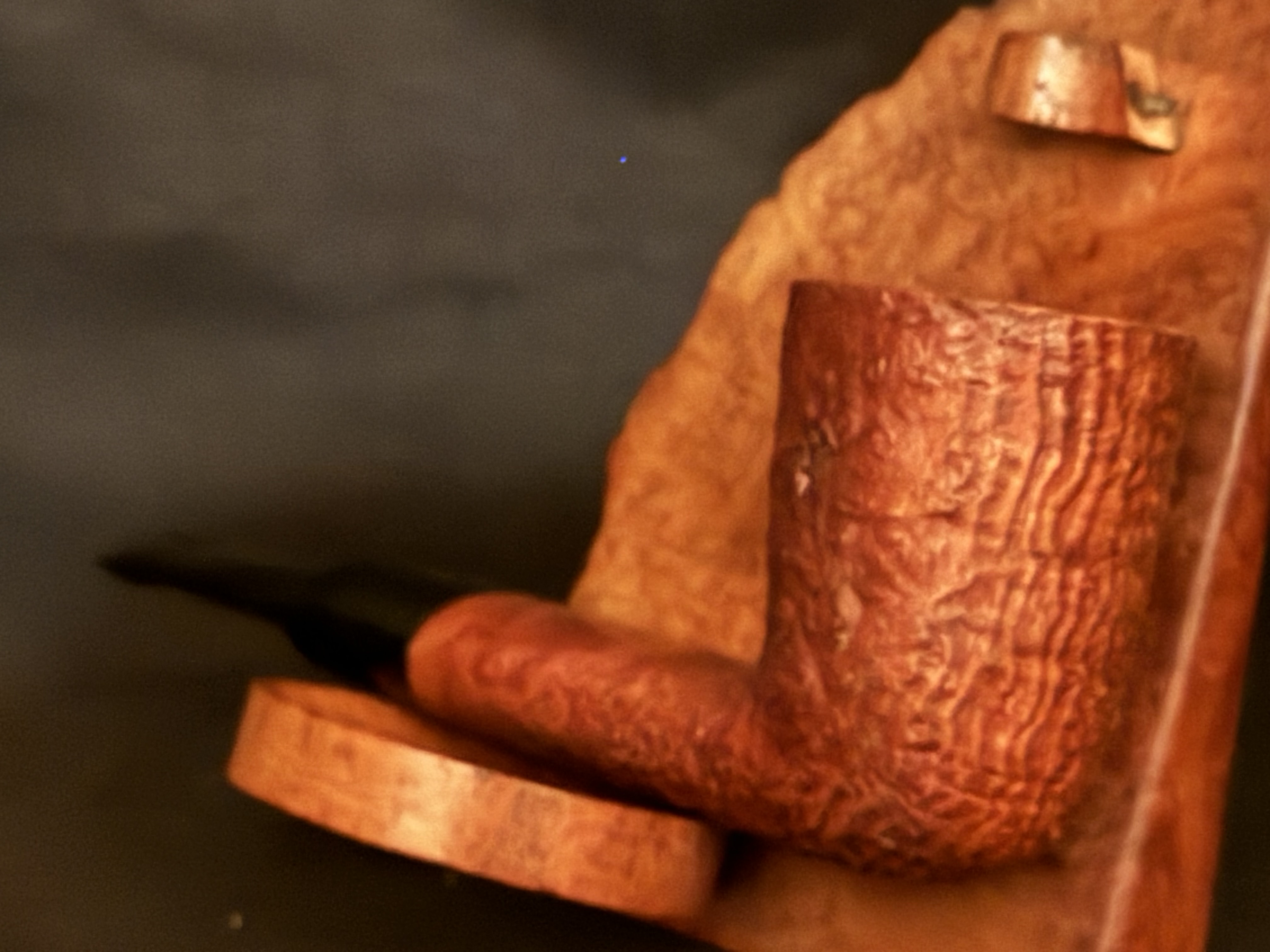 Kriswill Bernadotte Handmade Denmark Sandblast Straight Dublin Pot Vulcanite Fishtail Mouthpiece Estate Pipe 7