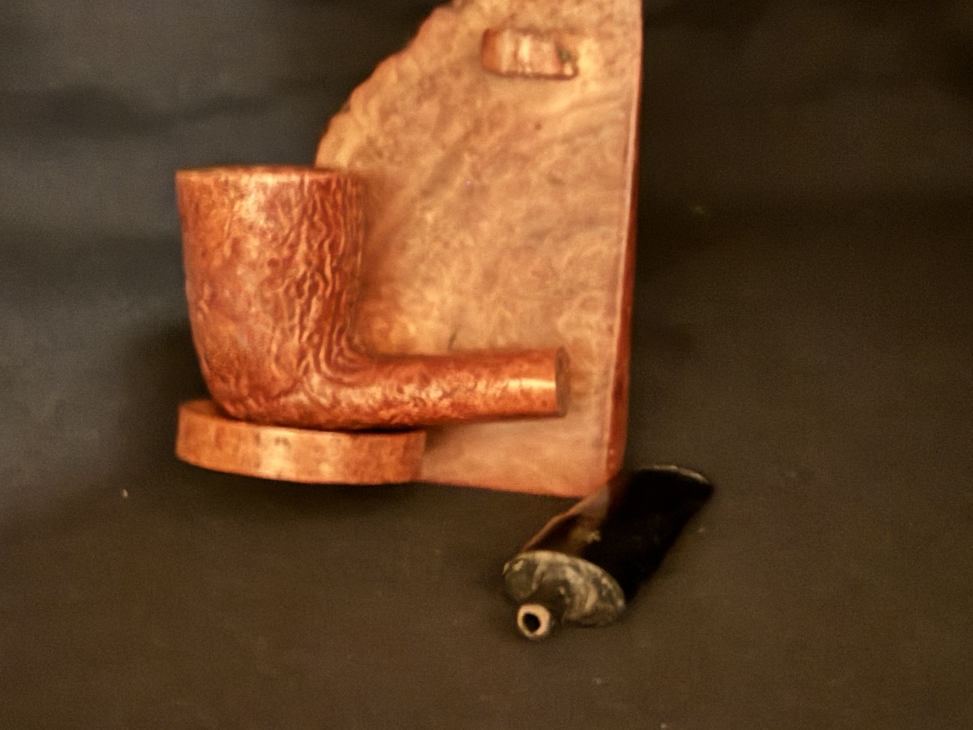 Kriswill Bernadotte Handmade Denmark Sandblast Straight Dublin Pot Vulcanite Fishtail Mouthpiece Estate Pipe 9