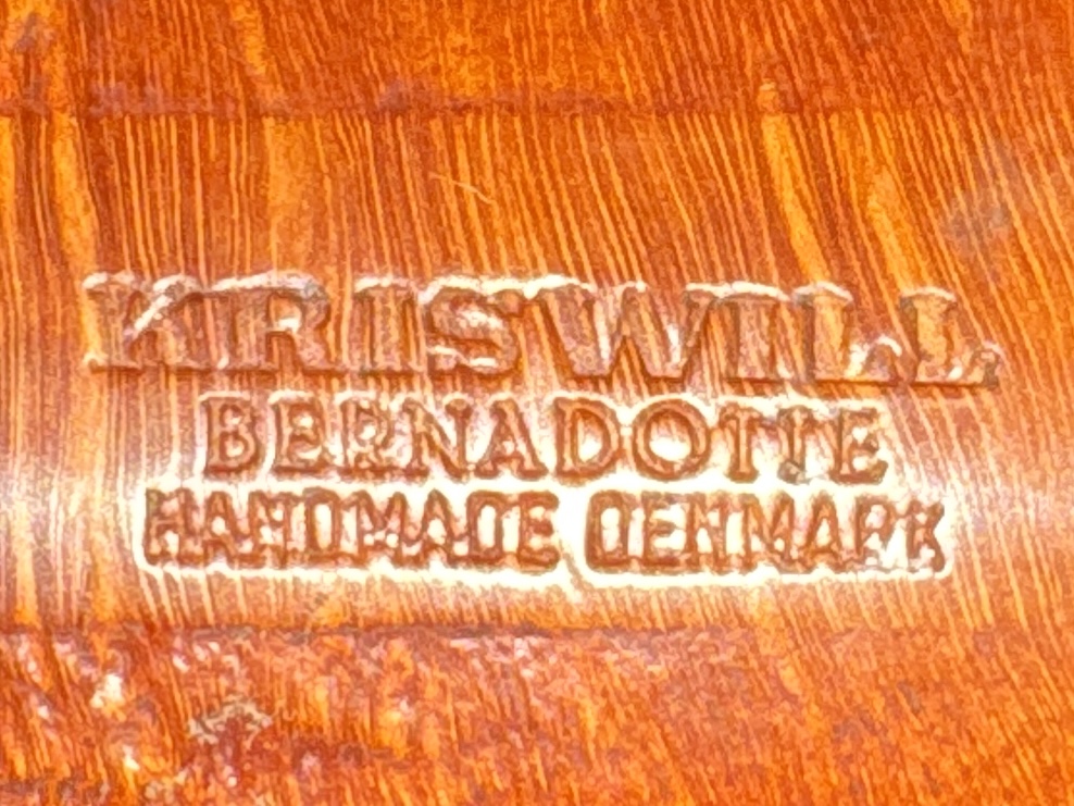 Kriswill Bernadotte Handmade Denmark Sandblast Straight Dublin Pot Vulcanite Fishtail Mouthpiece Estate Pipe 11