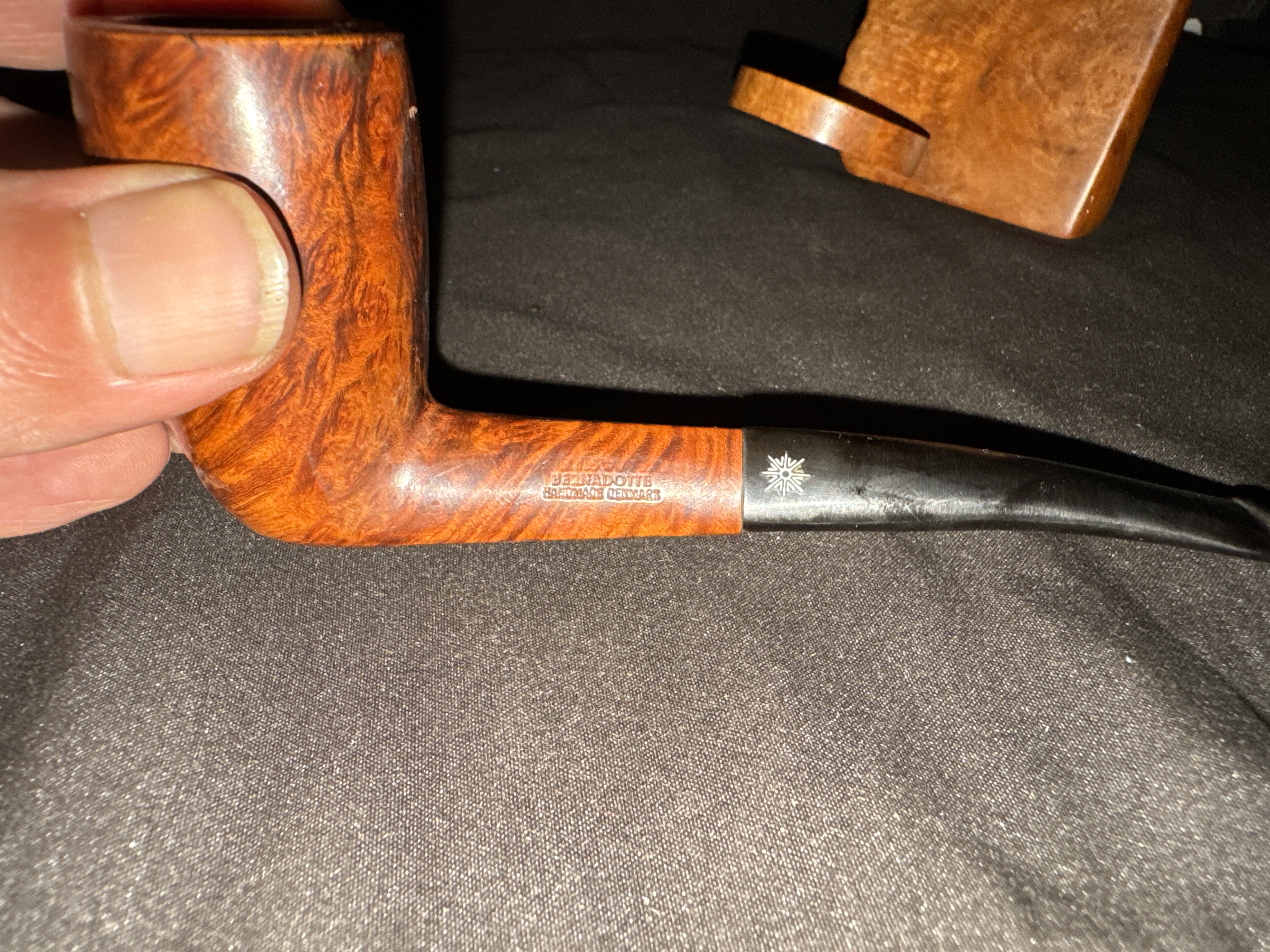 Kriswill Bernadotte 15 Smooth Straight Chimney Estate Pipe - Danish Briar 14