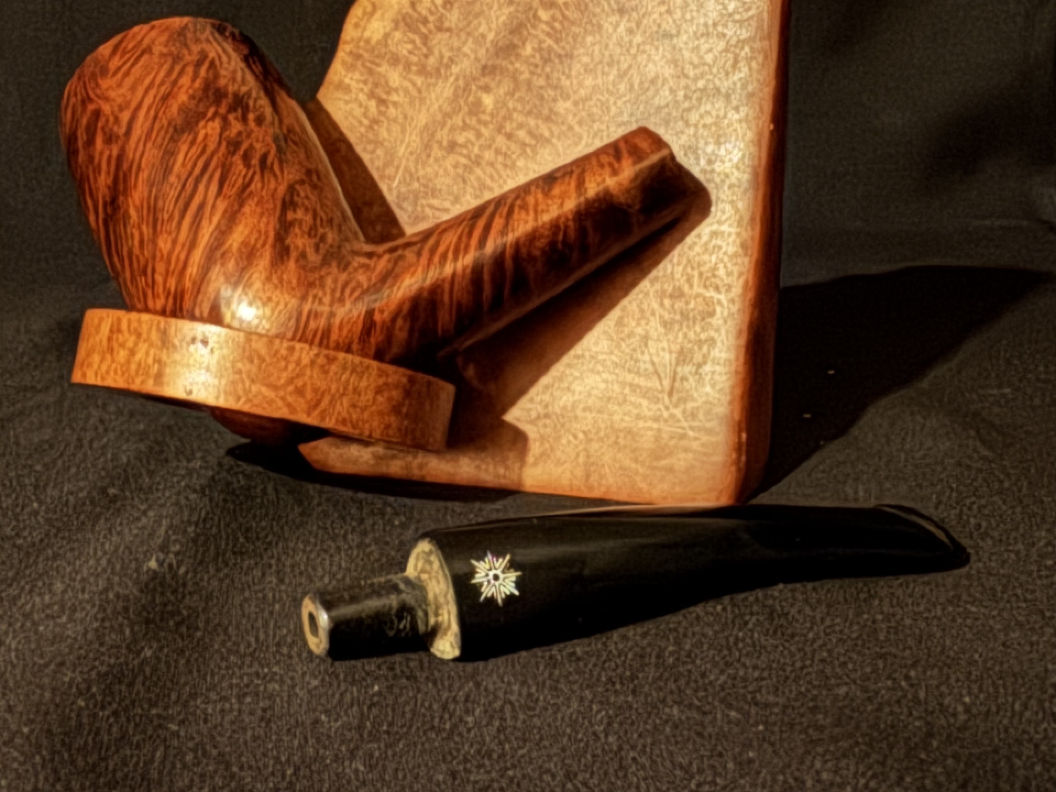 Kriswill Bernadotte 15 Smooth Straight Chimney Estate Pipe - Danish Briar 9