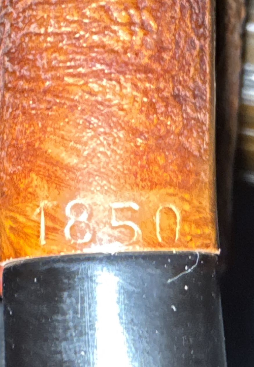 Kriswill Chief 1850 Sandblast Sitter Pipe, Bent Vulcanite Saddle Stem, Denmark 12