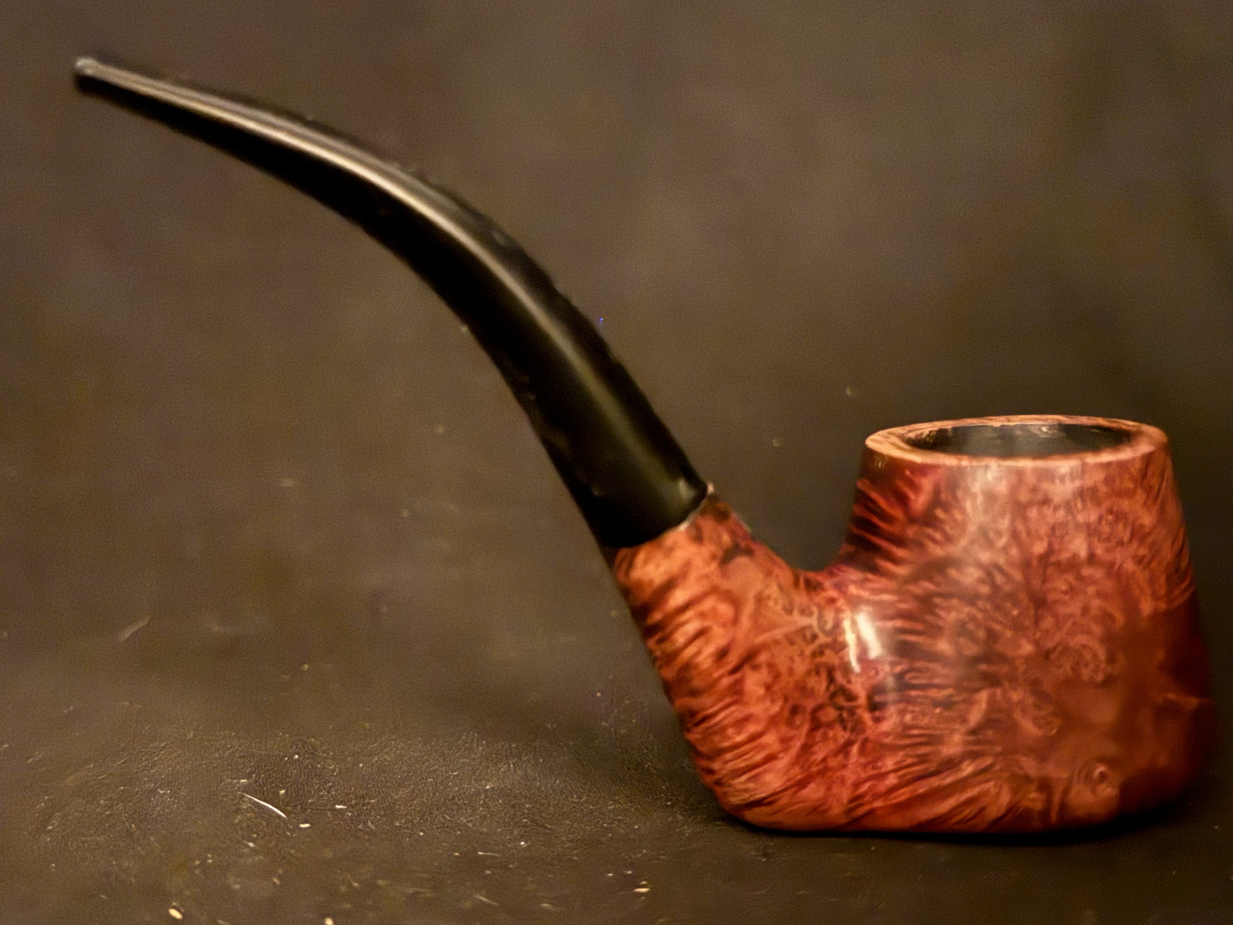 Kriswill Count Made in Denmark 385 Vest Pocket Oom Paul Volcano Sitter Smooth Vulcanite Estate Pipe 4