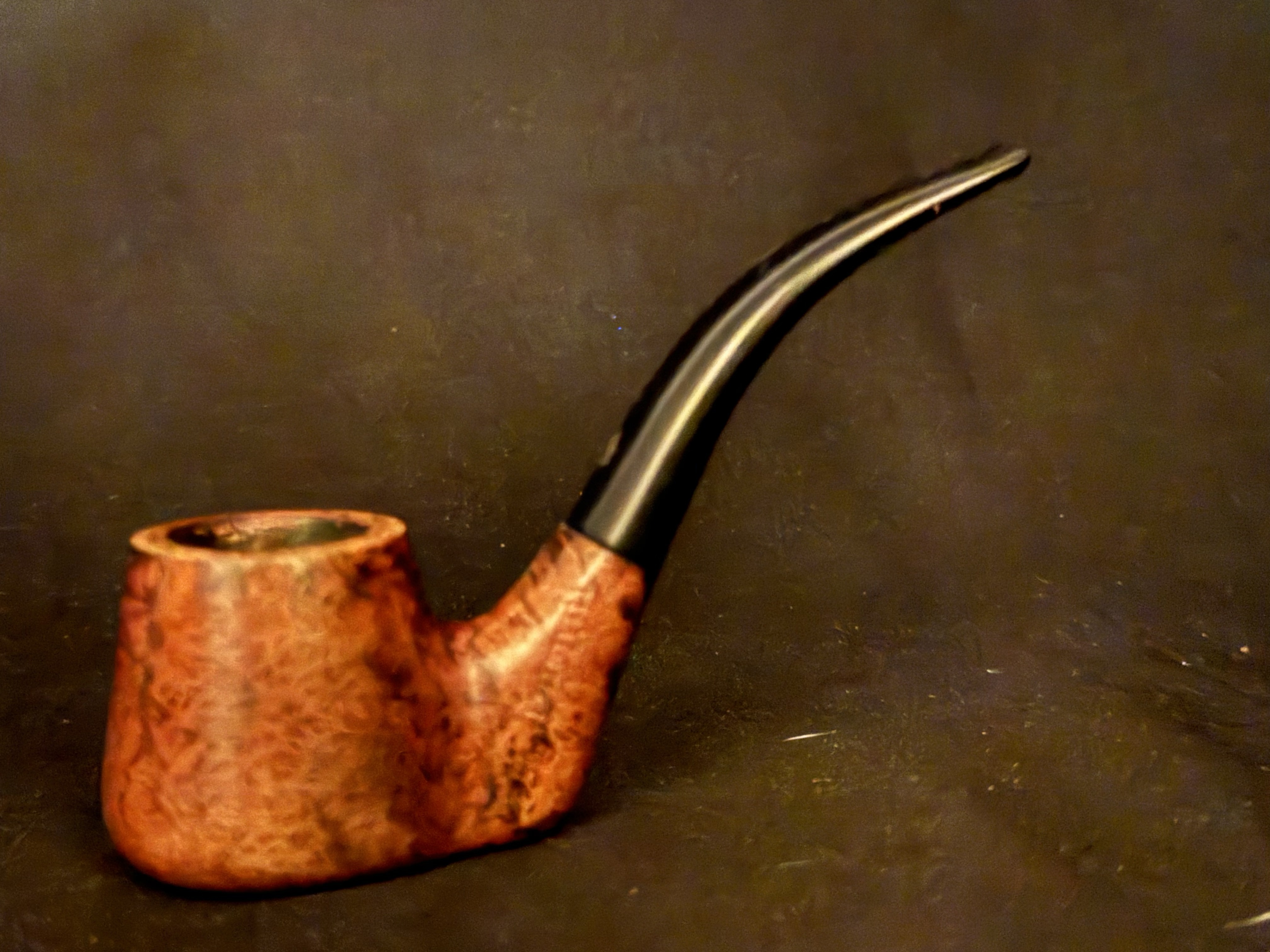 Kriswill Count Made in Denmark 385 Vest Pocket Oom Paul Volcano Sitter Smooth Vulcanite Estate Pipe 5