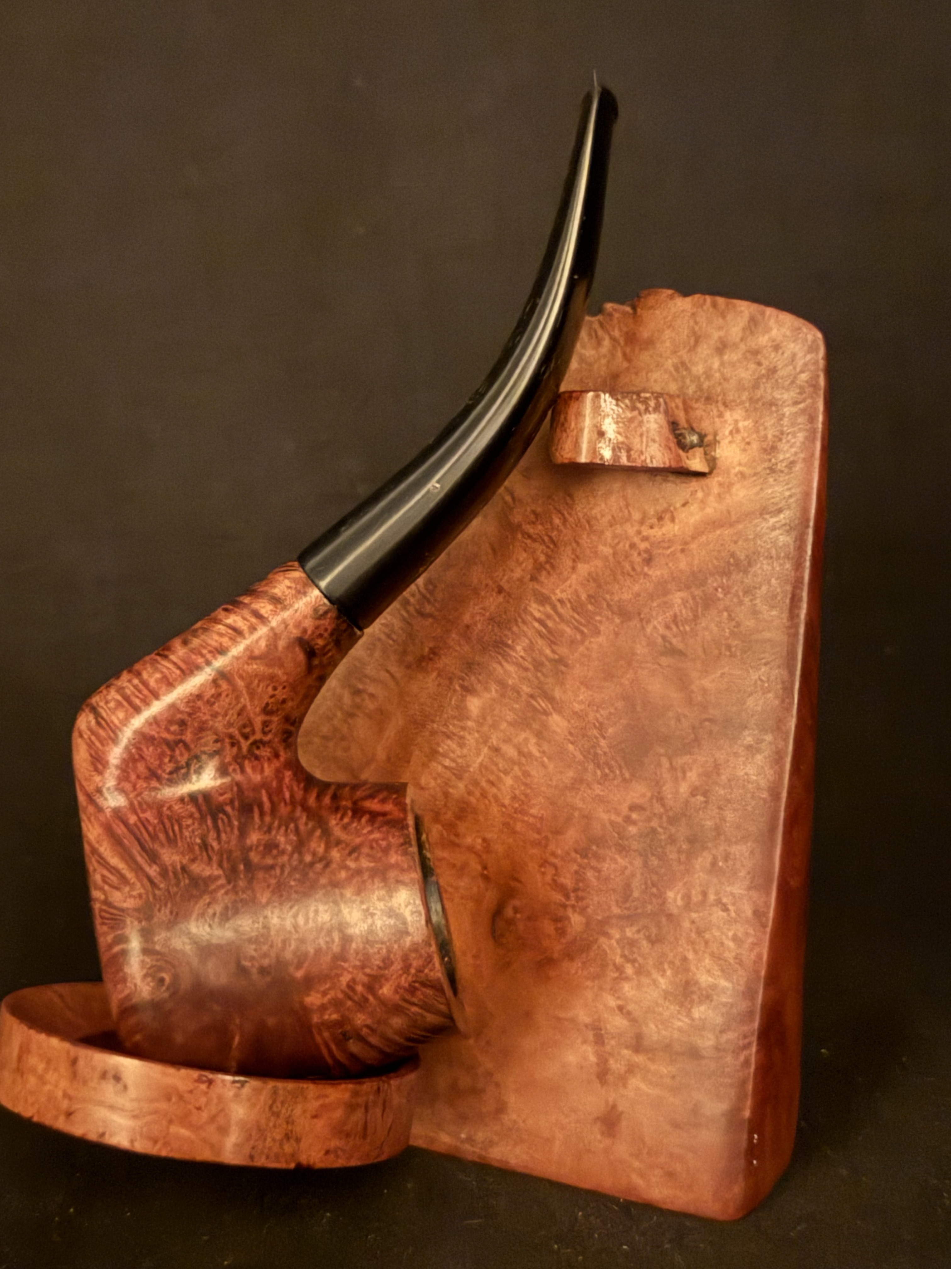 Kriswill Count Made in Denmark 385 Vest Pocket Oom Paul Volcano Sitter Smooth Vulcanite Estate Pipe 8