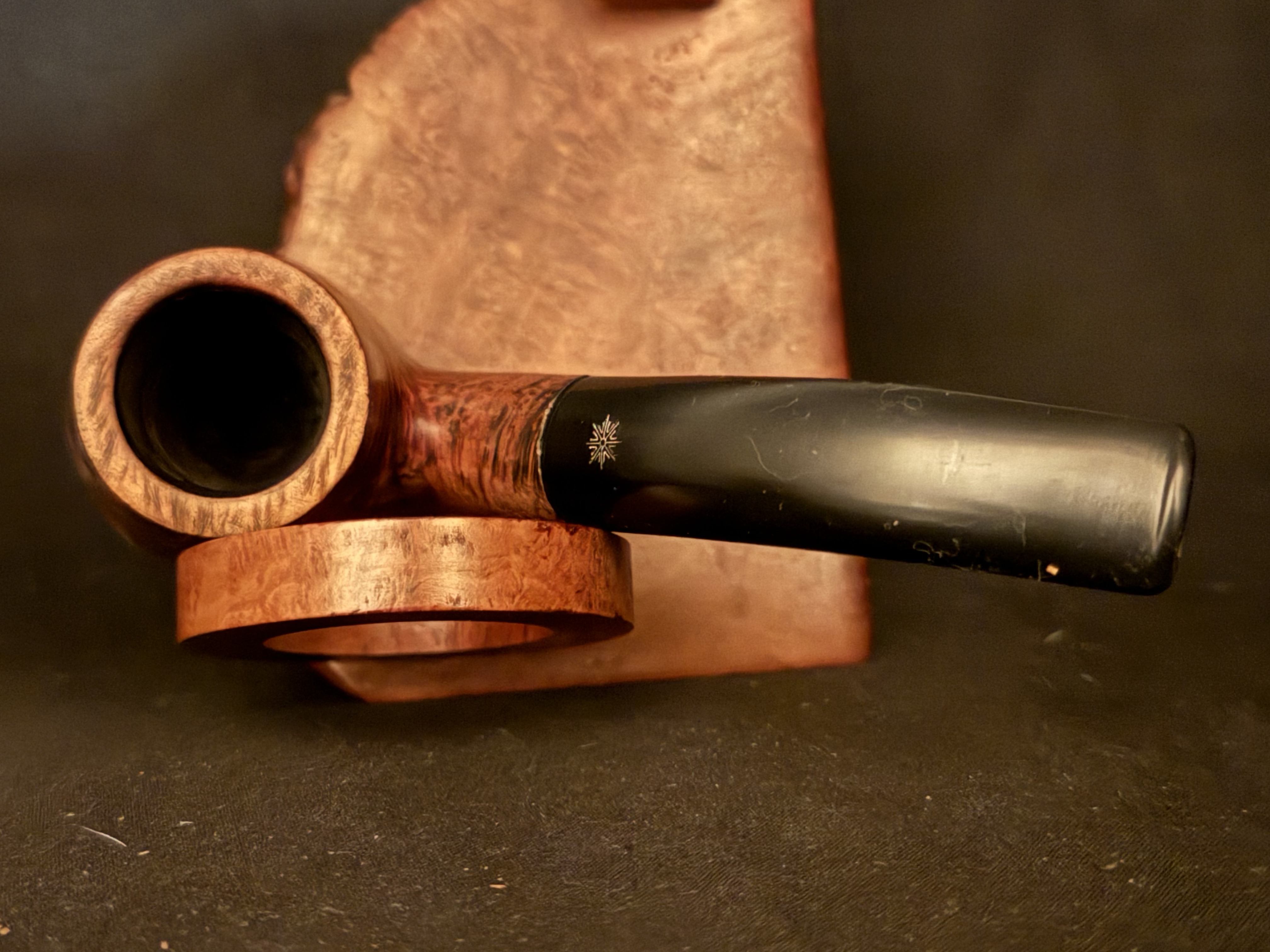 Kriswill Count Made in Denmark 385 Vest Pocket Oom Paul Volcano Sitter Smooth Vulcanite Estate Pipe 9