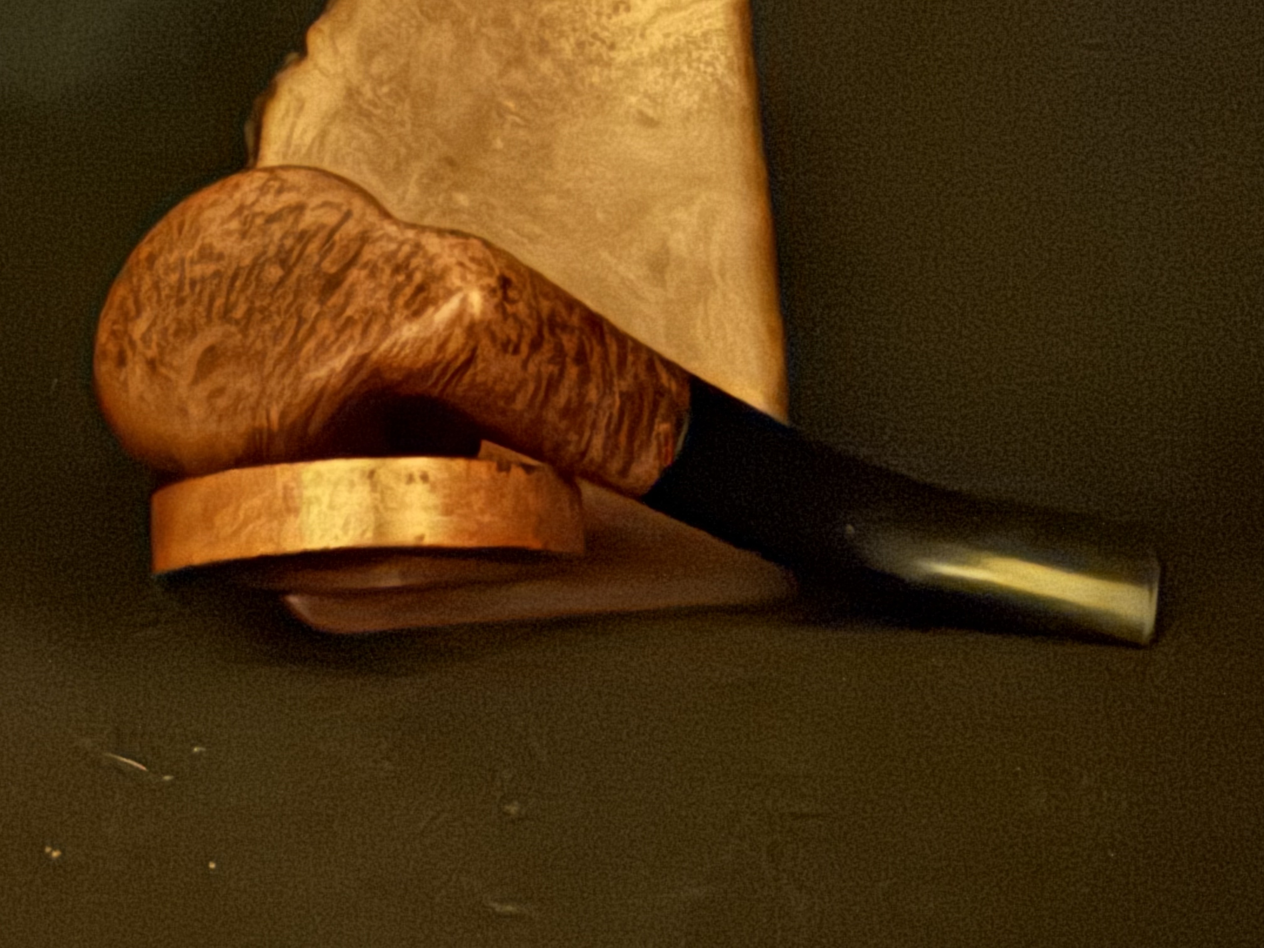 Kriswill Count Made in Denmark 385 Vest Pocket Oom Paul Volcano Sitter Smooth Vulcanite Estate Pipe 10