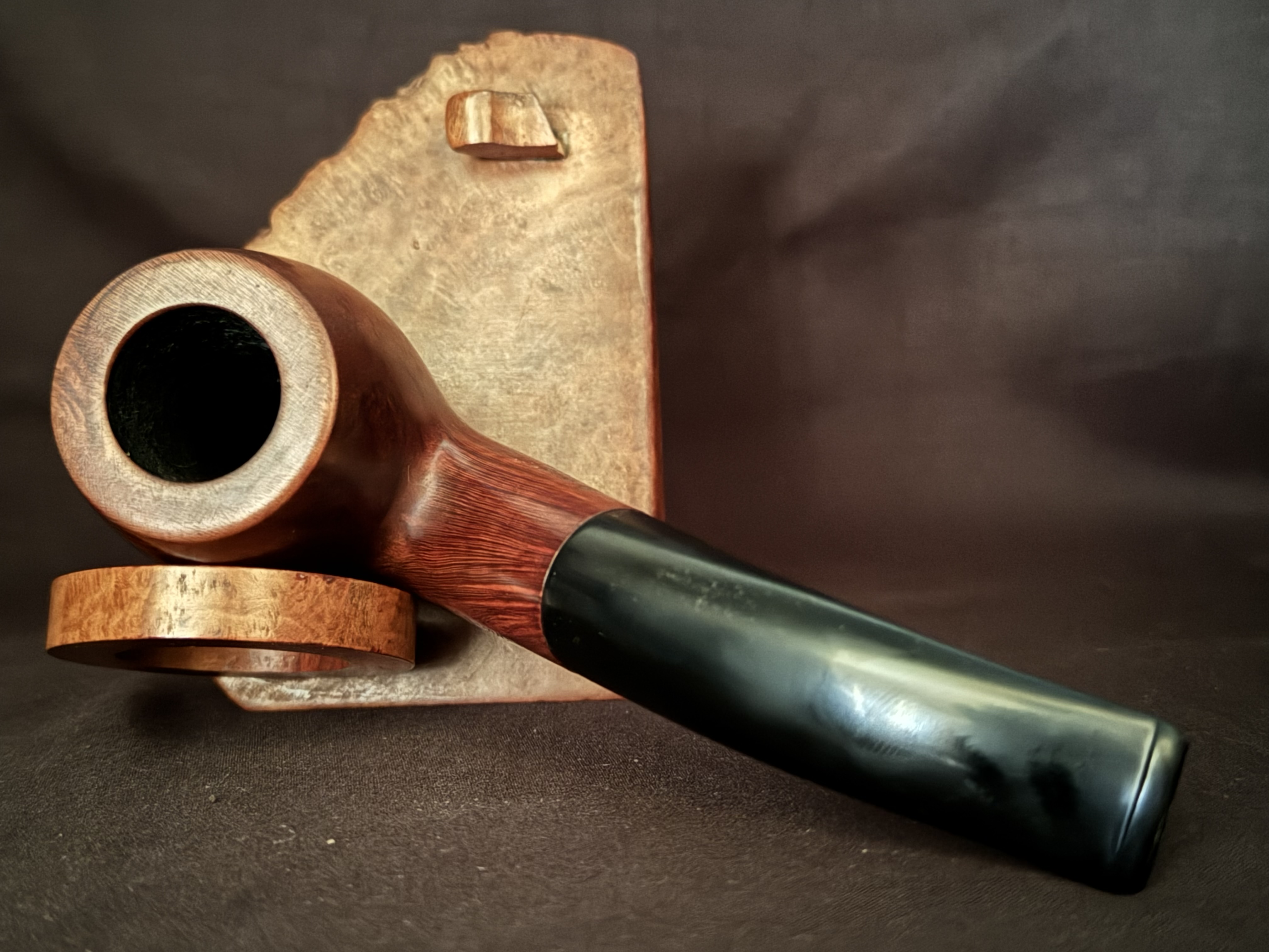 Savinelli ceaesr aged briar616F Large Smooth Bent Billiard Estate Pipe 5