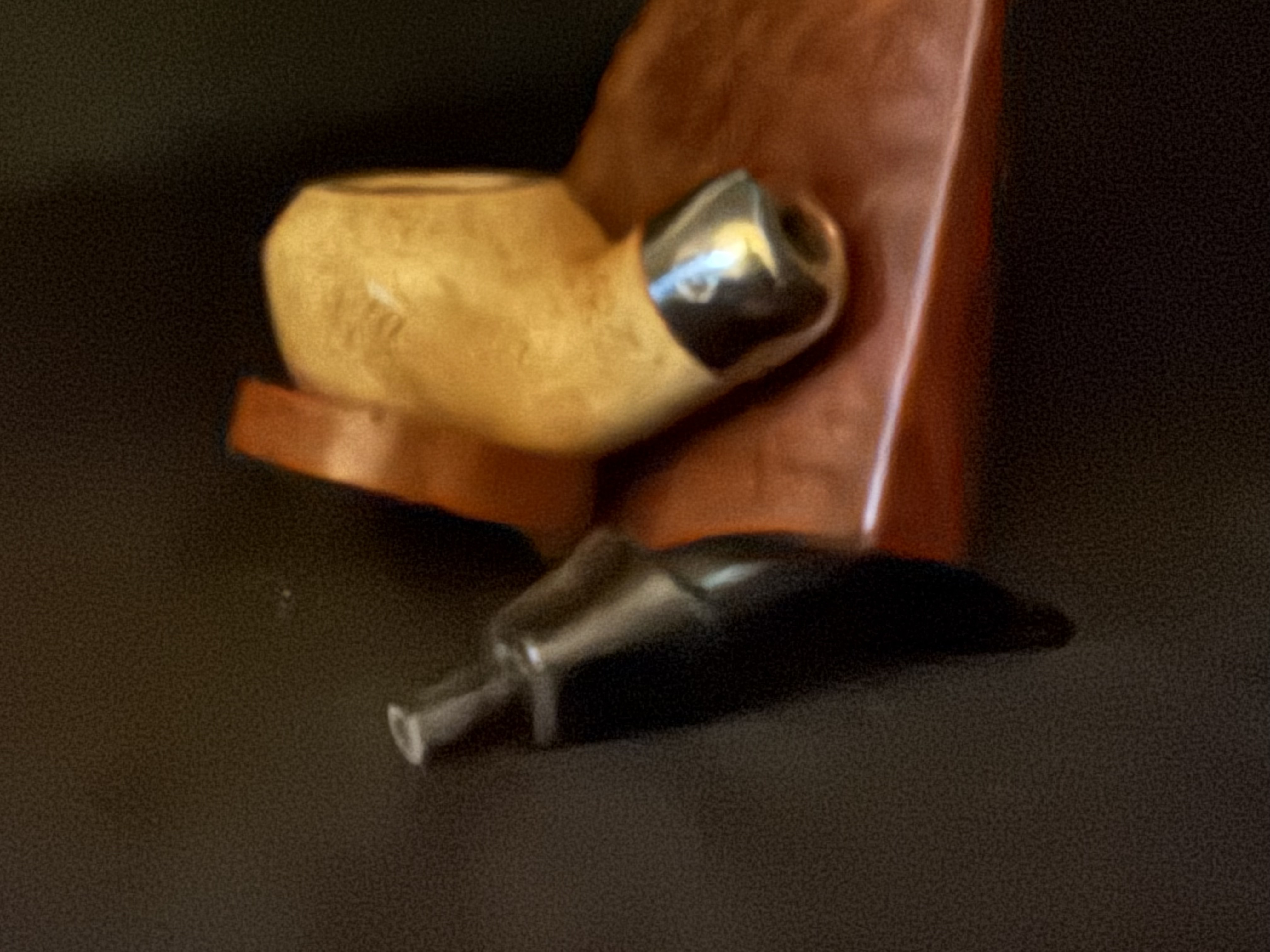Laxey Meerschaum Bent Apple Pipe - Millennium of Tynwald Band 10