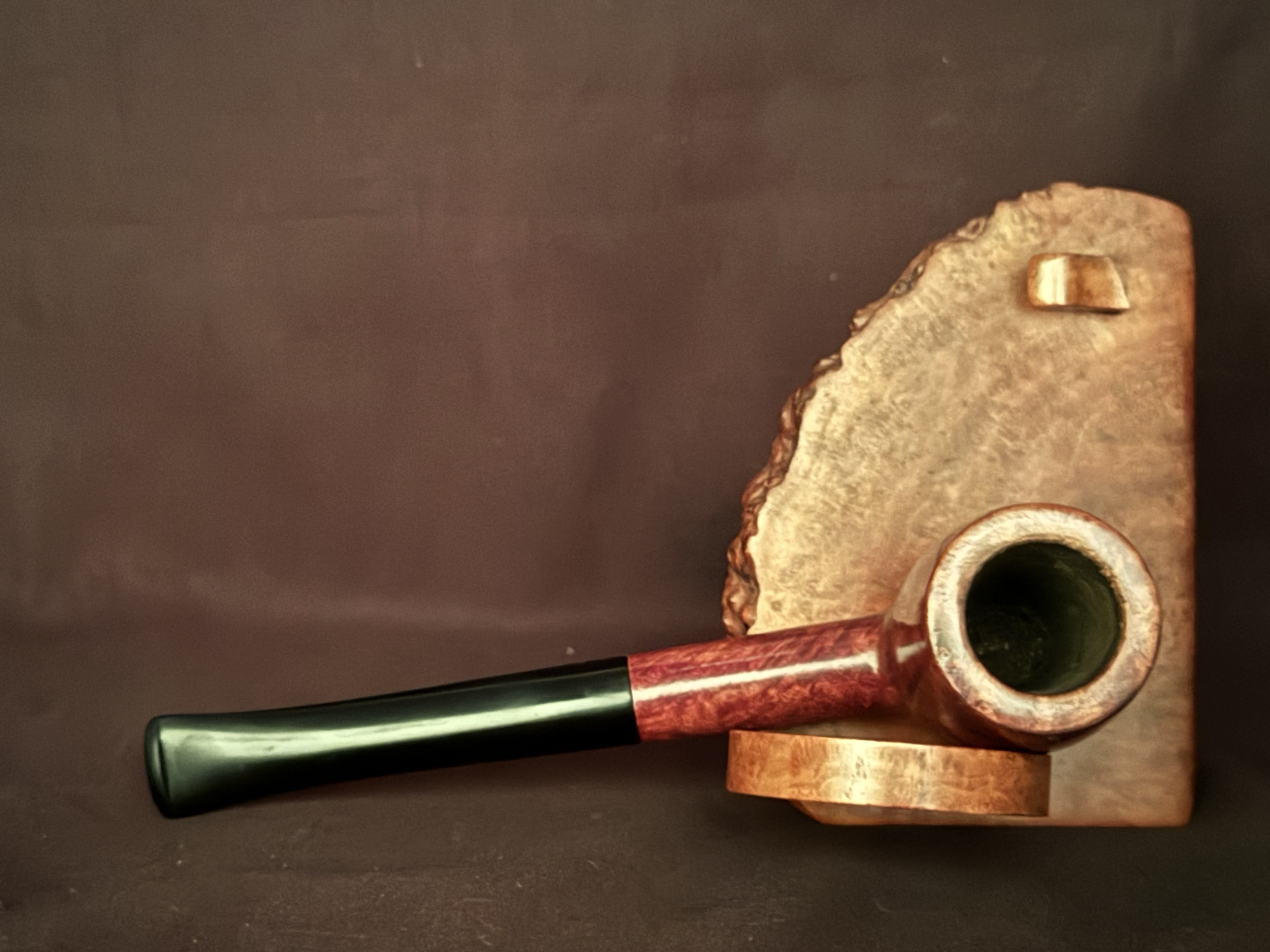 Lincoln London Smooth Reddish Billiard Vulcanite Stem Estate Pipe 5