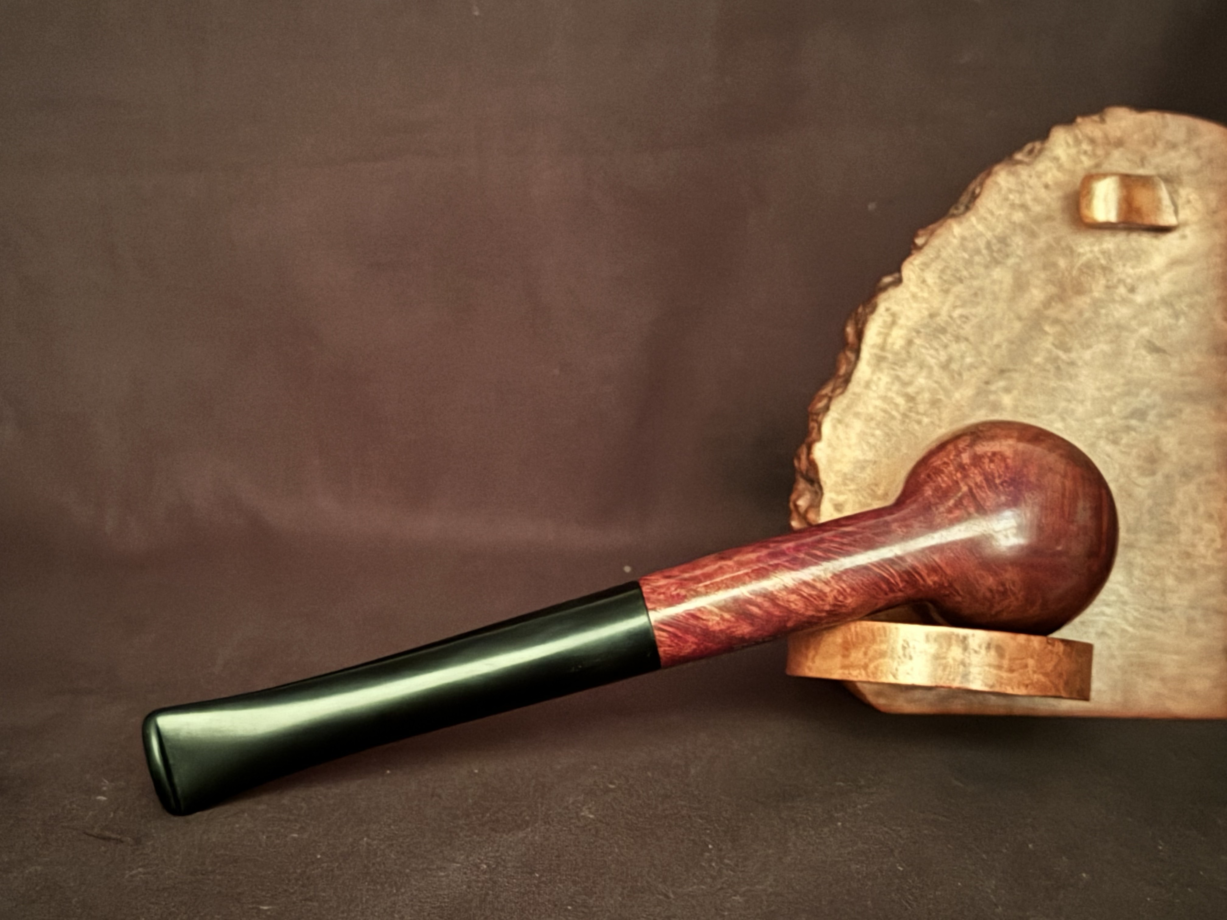 Lincoln London Smooth Reddish Billiard Vulcanite Stem Estate Pipe 6