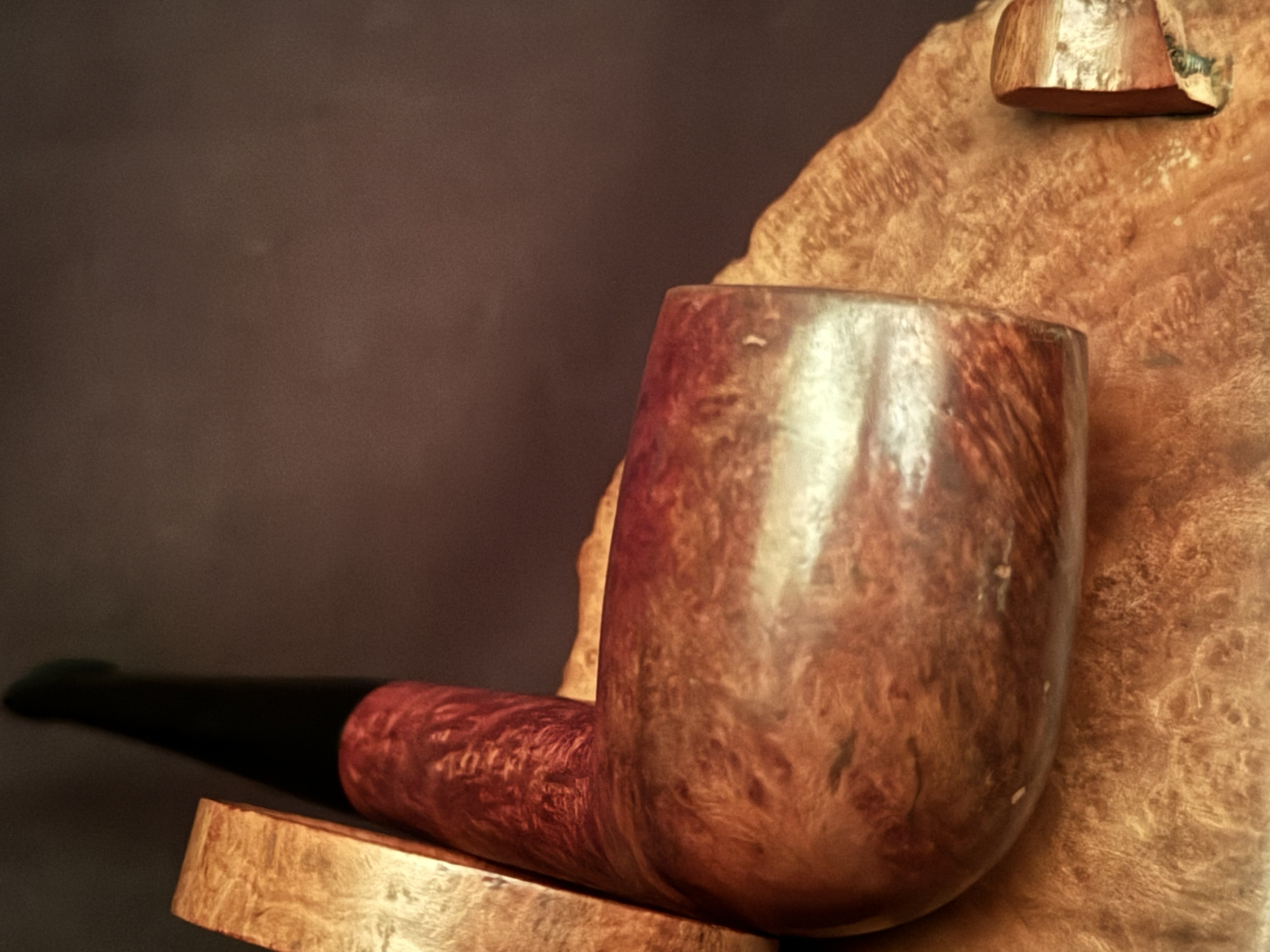 Lincoln London Smooth Reddish Billiard Vulcanite Stem Estate Pipe 7