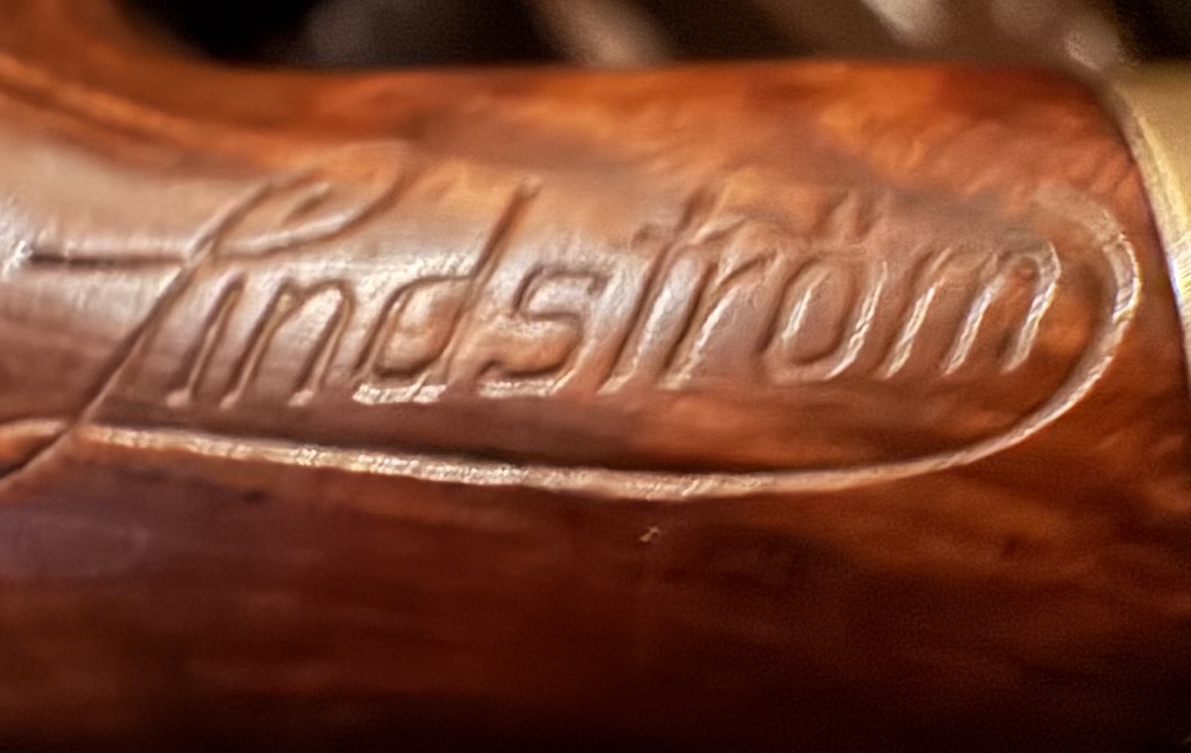 Lindstrom Bent Billiard Vulcanite Estate Pipe 11