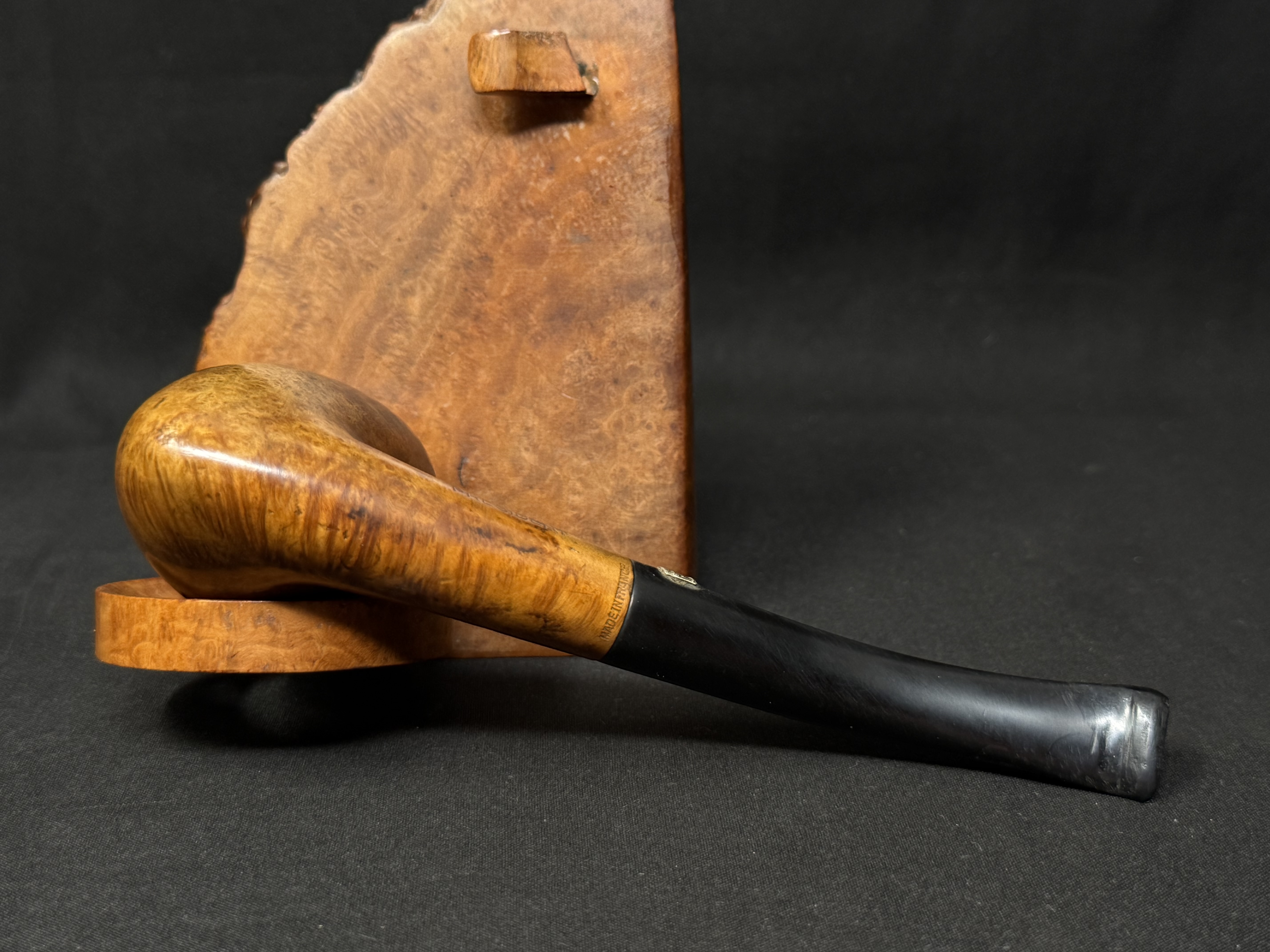 Loewe President 020 Bent Axe Smooth Vulcanite Estate Pipe 11