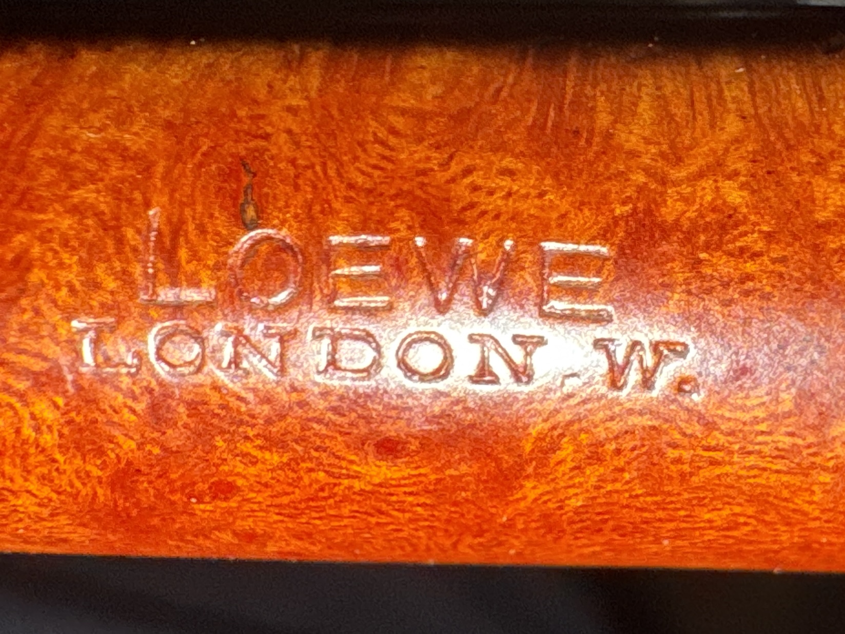 Loewe Original Inverness Smooth Lovat Estate Pipe, Vest Pocket Size, Smoked Once 13