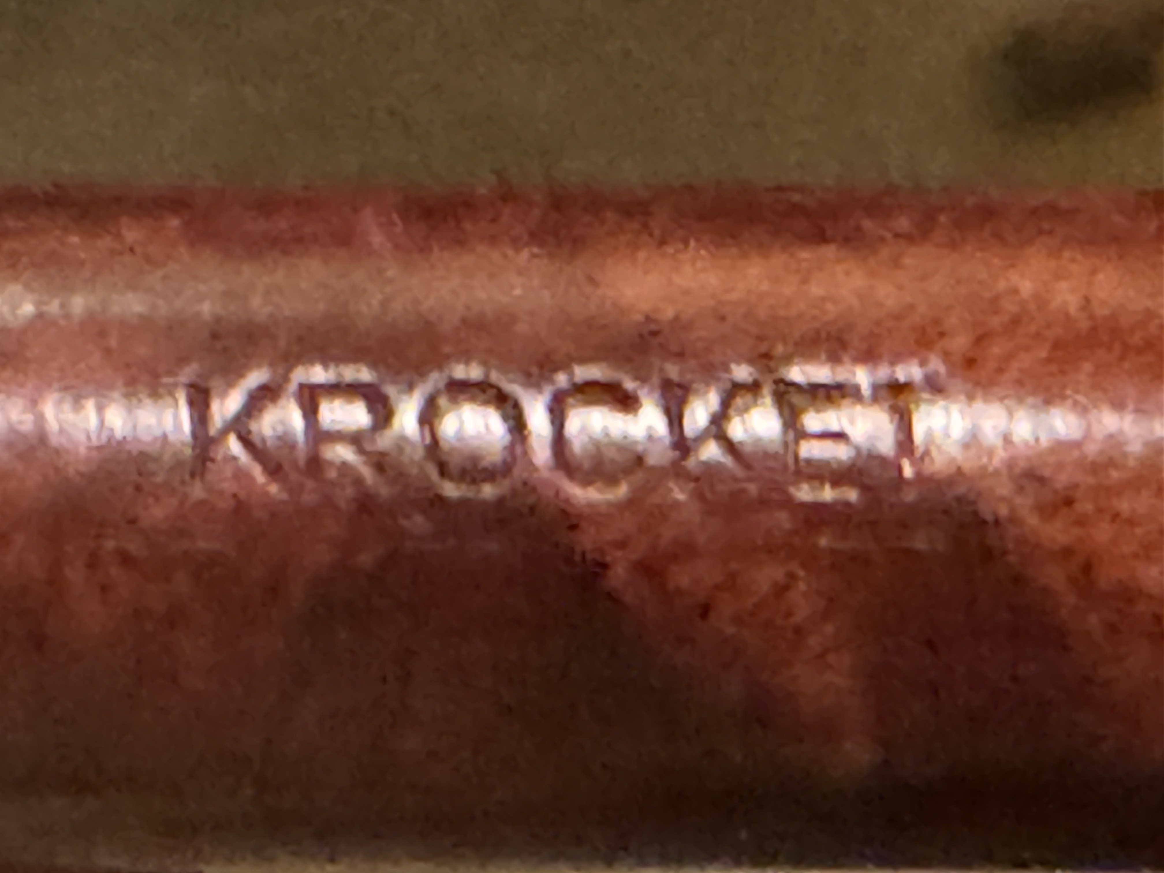 Denicotea Deluxe Krocket 791 Smooth Long Straight Pot Estate Pipe - Vulcanite Fishtail Stem, 9mm Filter