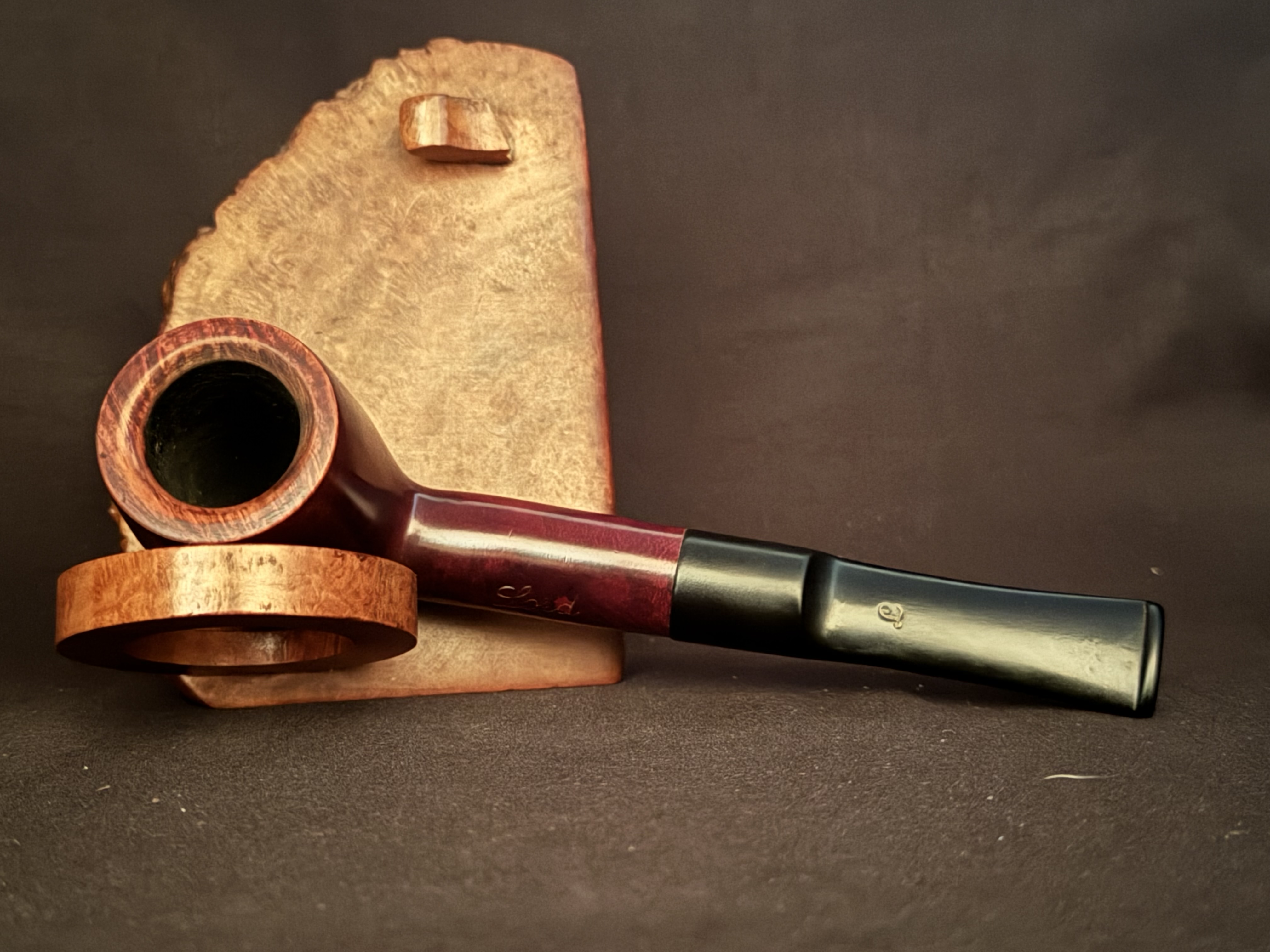 Lord Charles, Reddish Straight Billiard, Vulcanite Stem, Estate Pipe 5