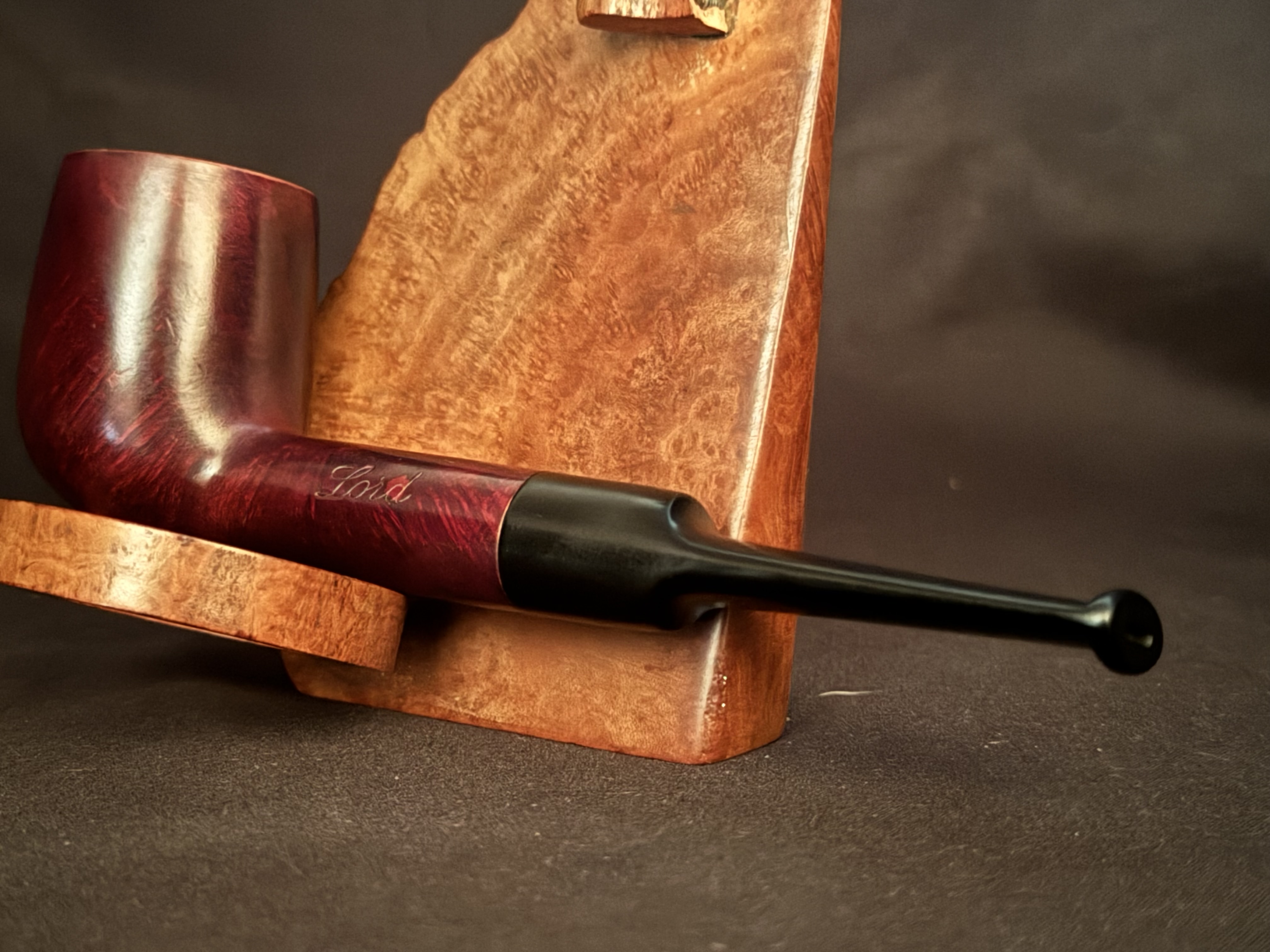 Lord Charles, Reddish Straight Billiard, Vulcanite Stem, Estate Pipe 8