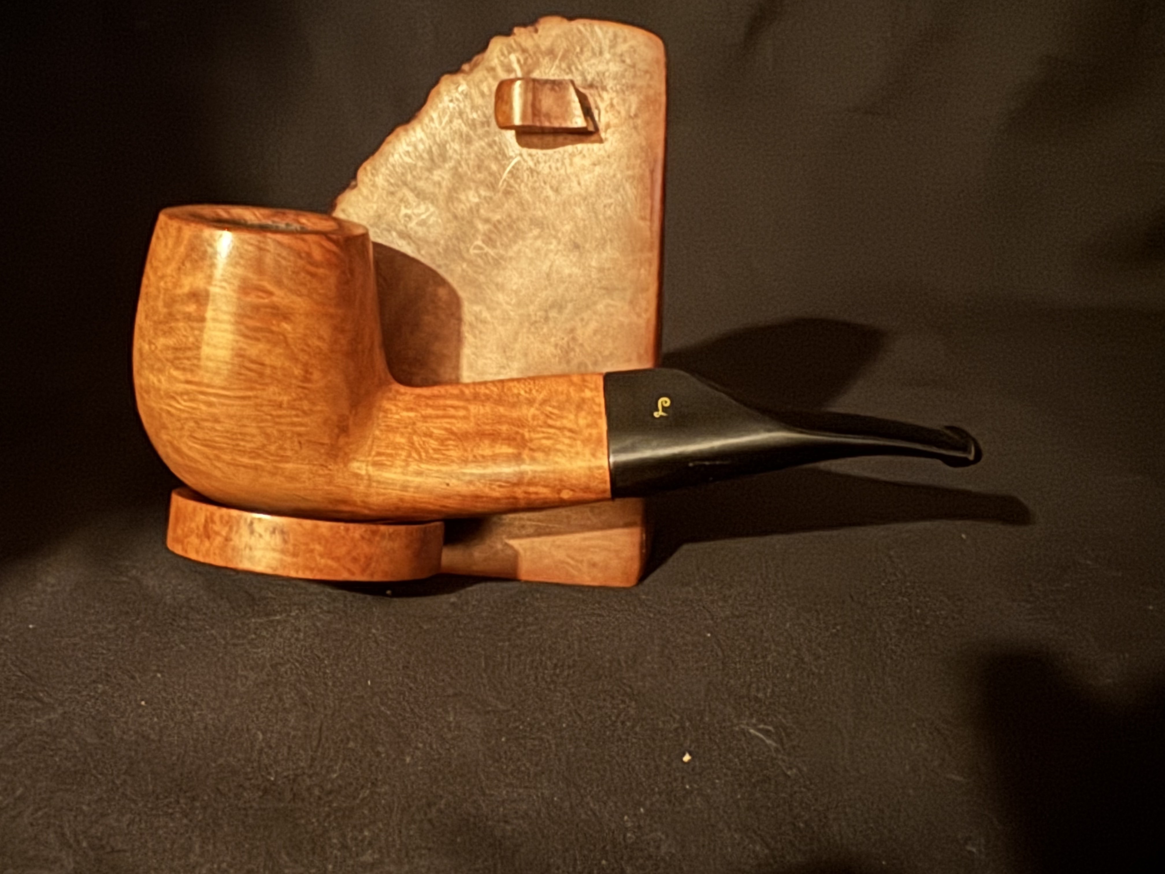 Lorenzo Fulvia Smooth Straight Billiard Estate Pipe, 9mm Filter, Saddle Stem 3