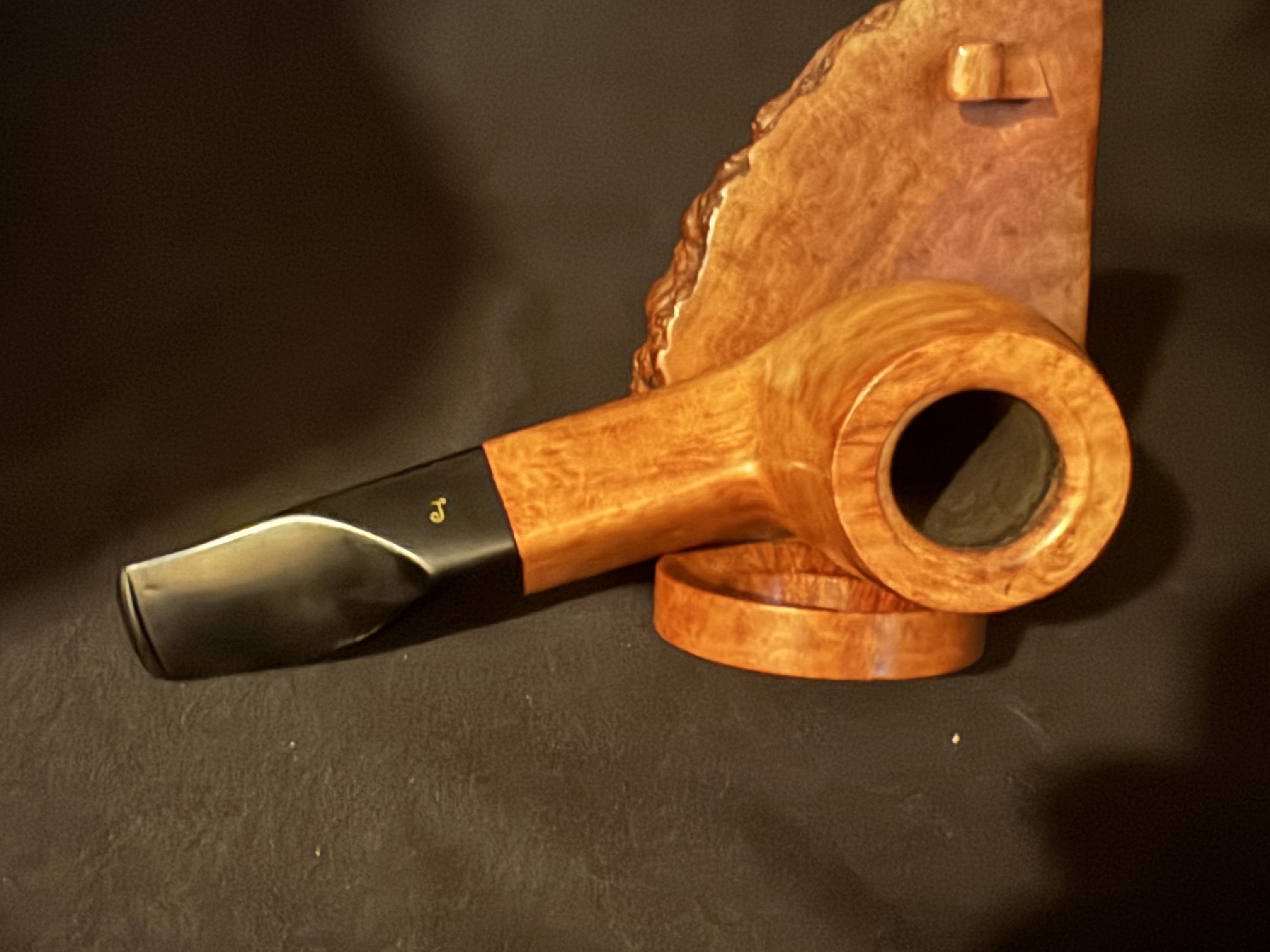Lorenzo Fulvia Smooth Straight Billiard Estate Pipe, 9mm Filter, Saddle Stem 5