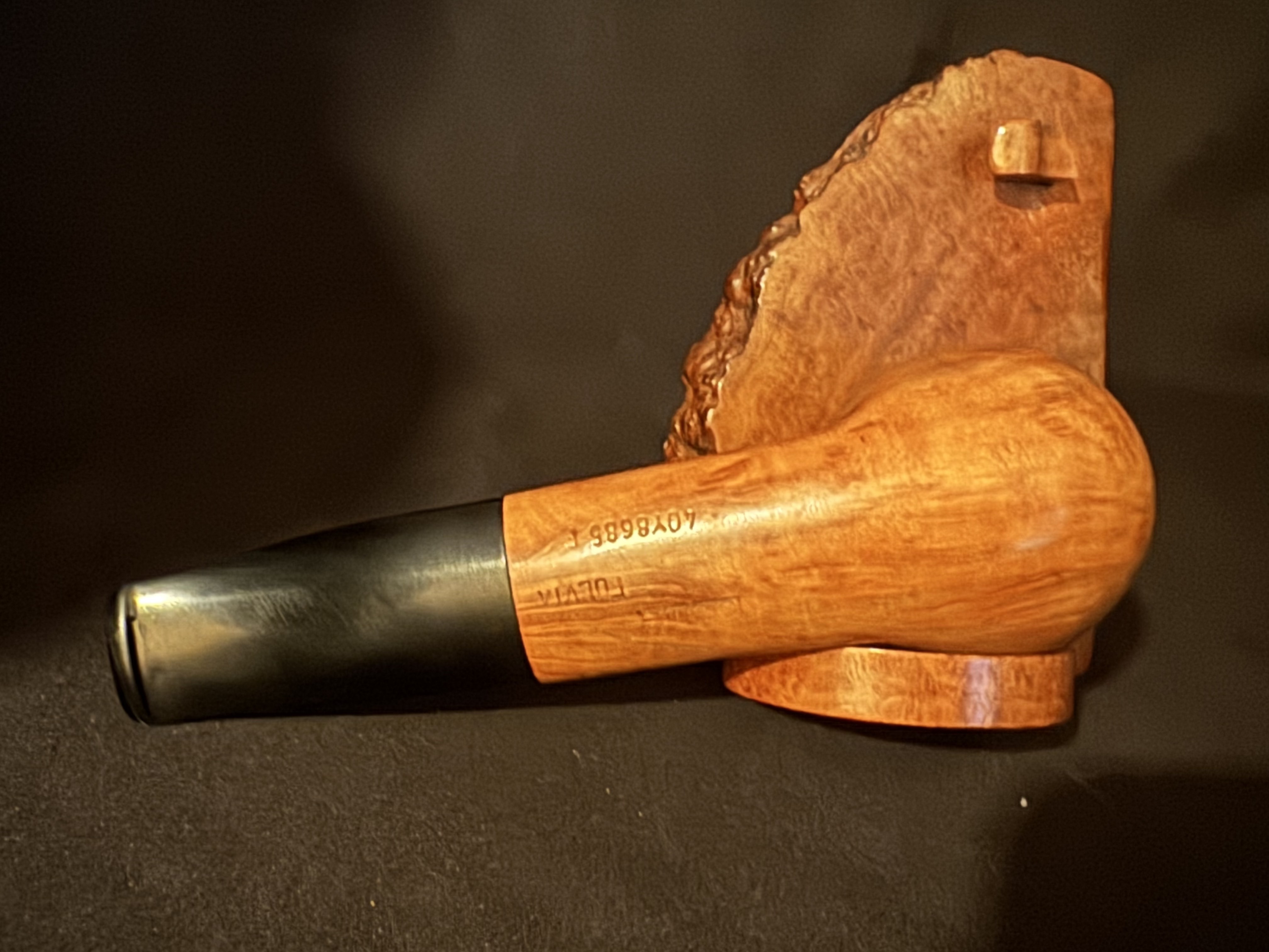 Lorenzo Fulvia Smooth Straight Billiard Estate Pipe, 9mm Filter, Saddle Stem 6