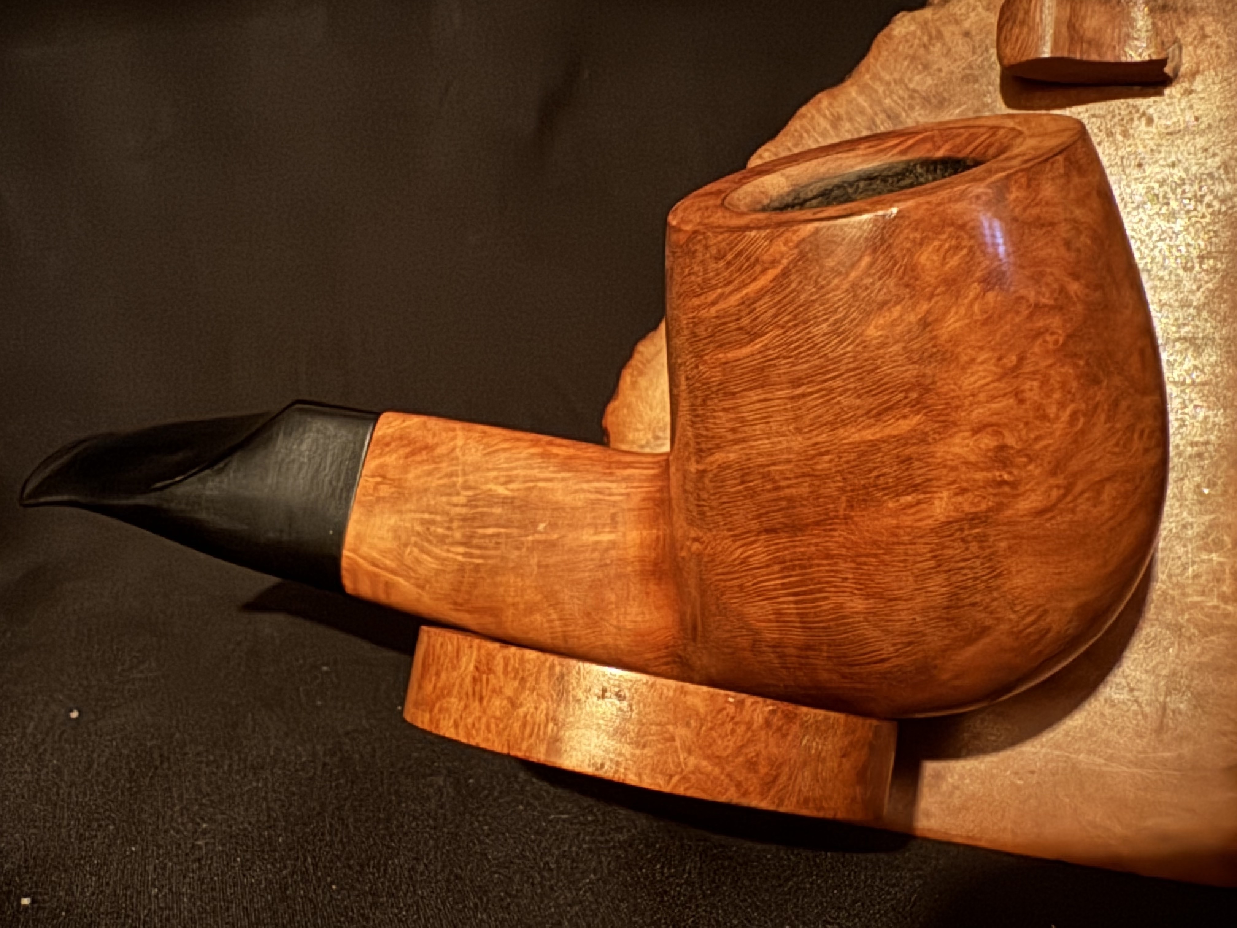 Lorenzo Fulvia Smooth Straight Billiard Estate Pipe, 9mm Filter, Saddle Stem 8