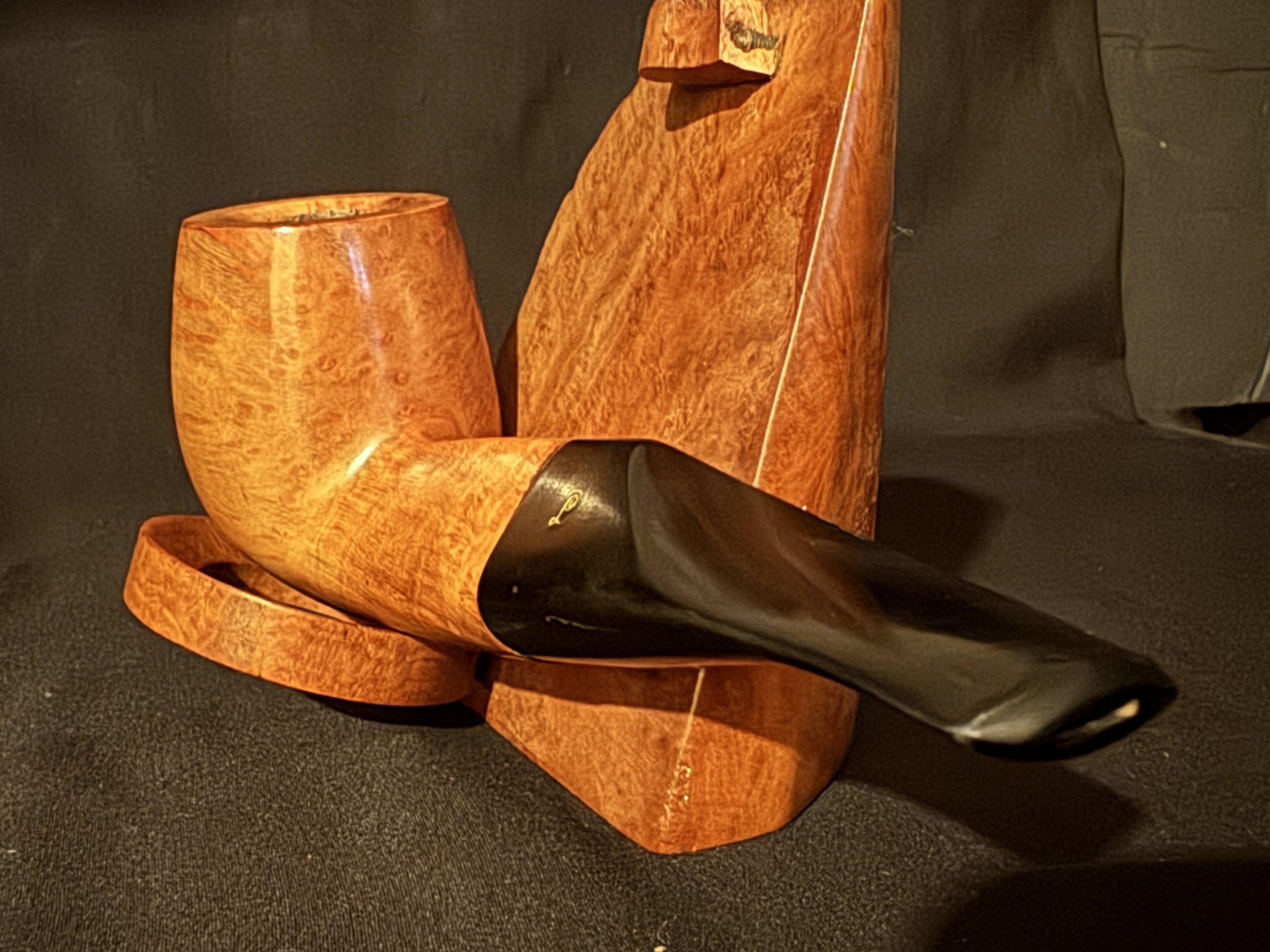 Lorenzo Fulvia Smooth Straight Billiard Estate Pipe, 9mm Filter, Saddle Stem 7