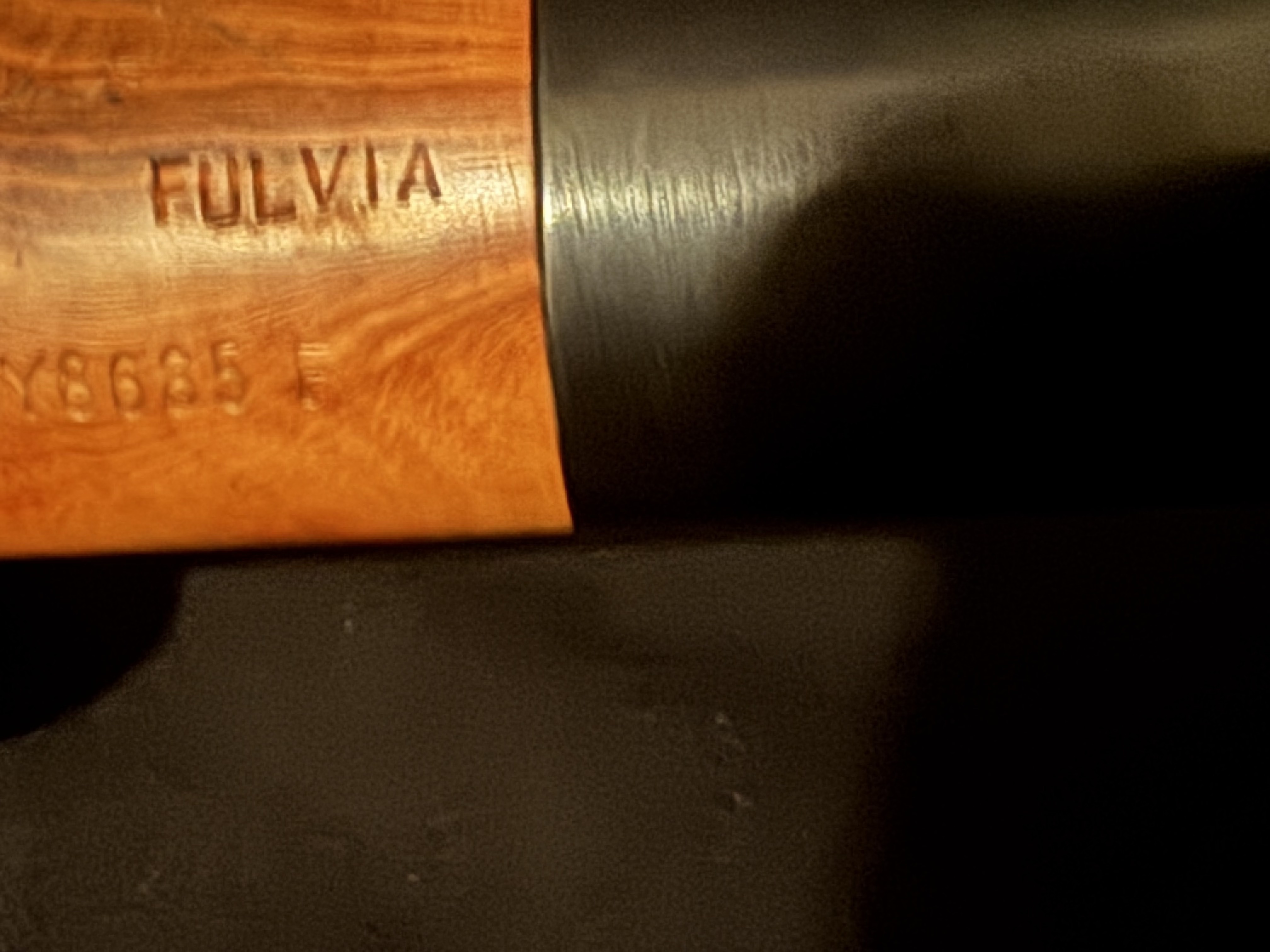 Lorenzo Fulvia Smooth Straight Billiard Estate Pipe, 9mm Filter, Saddle Stem 9