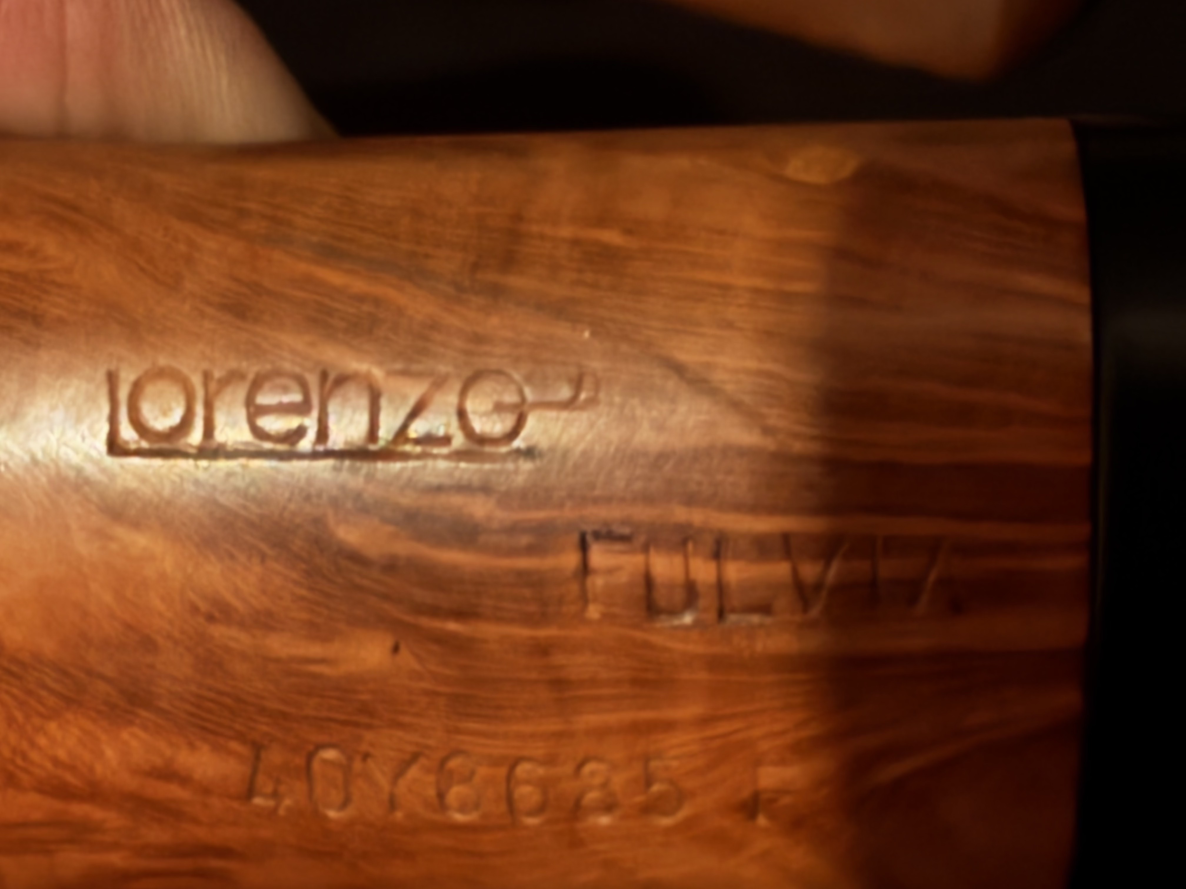 Lorenzo Fulvia Smooth Straight Billiard Estate Pipe, 9mm Filter, Saddle Stem 10